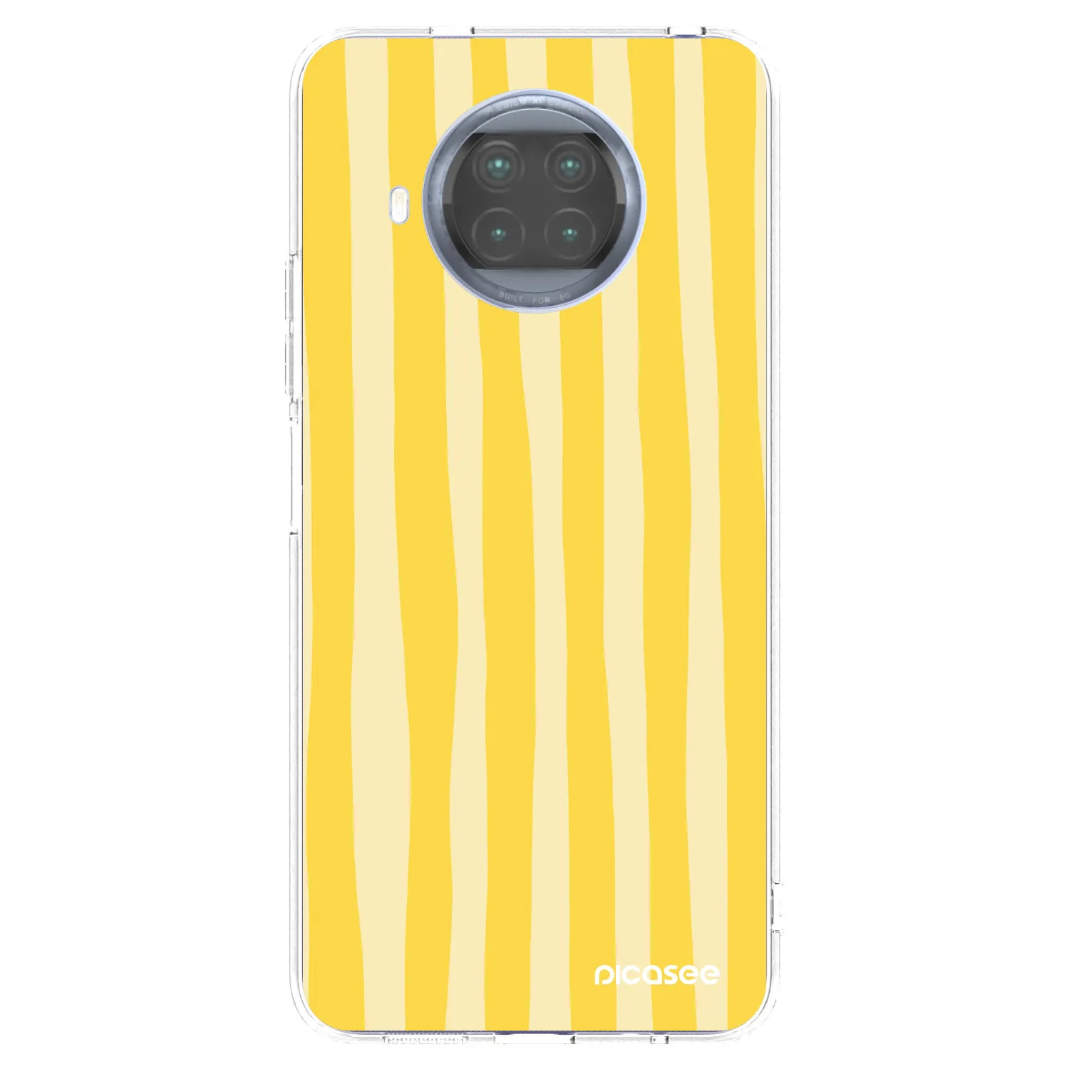 Picasee átlátszó szilikon tok az alábbi mobiltelefonokra Xiaomi Mi 10T Lite - Lines lemon