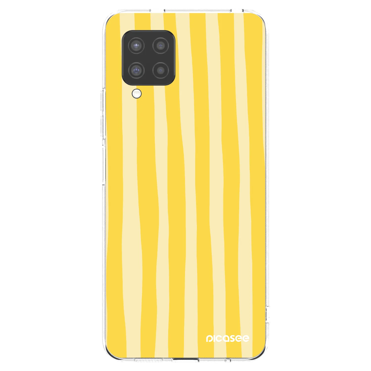 Picasee átlátszó szilikon tok az alábbi mobiltelefonokra Samsung Galaxy A42 A426B - Lines lemon