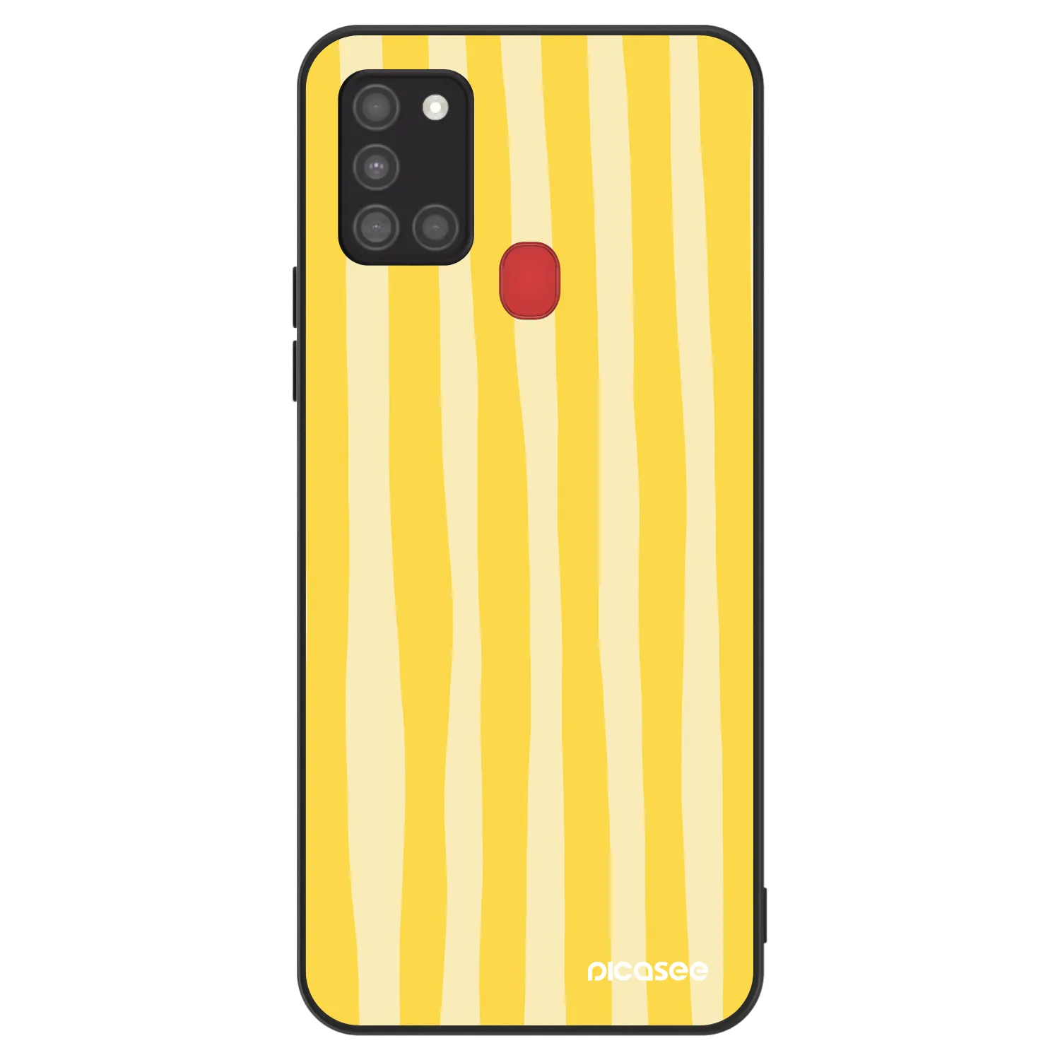 Picasee ULTIMATE CASE Samsung Galaxy A21s - készülékre - Lines lemon