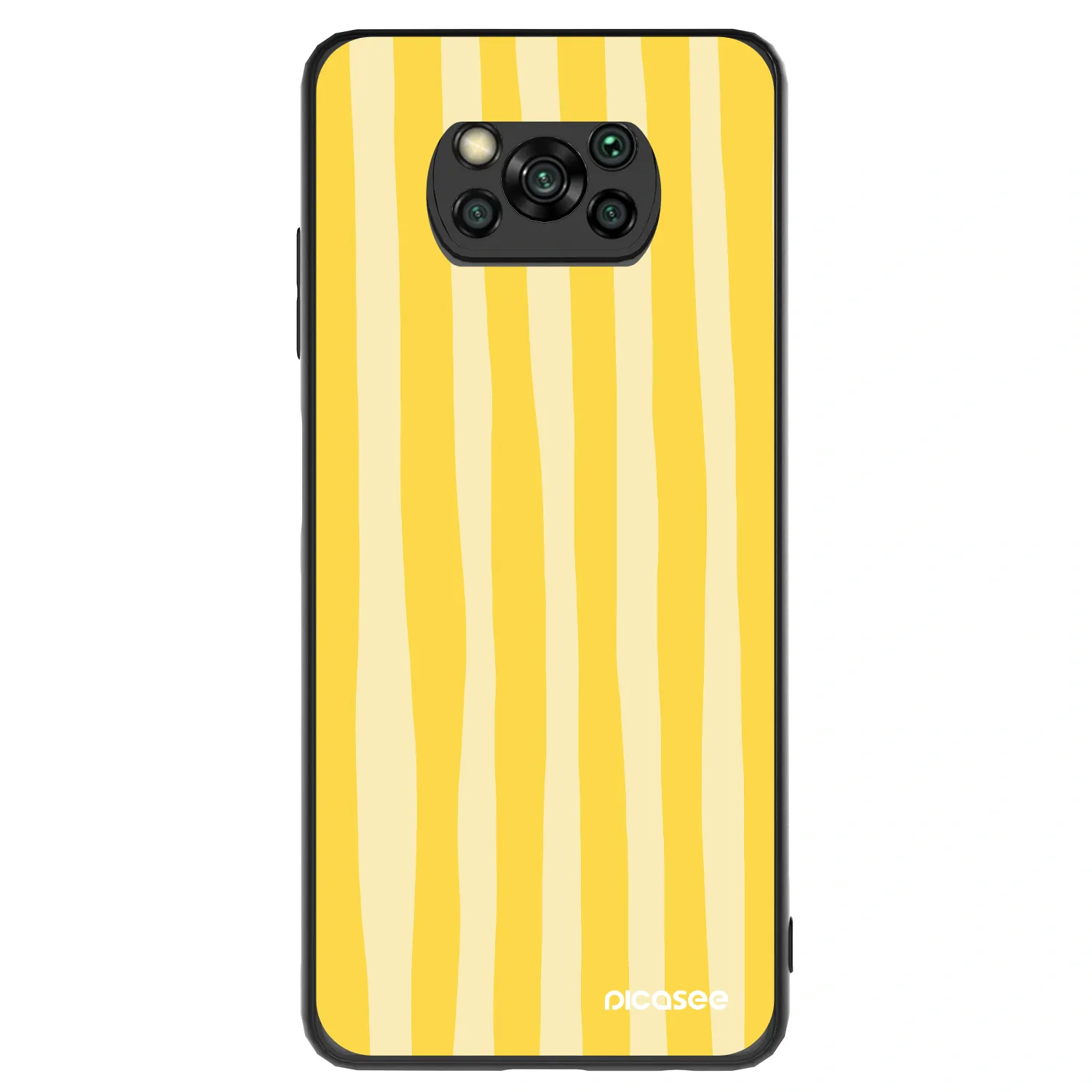 Picasee ULTIMATE CASE Xiaomi Poco X3 - készülékre - Lines lemon