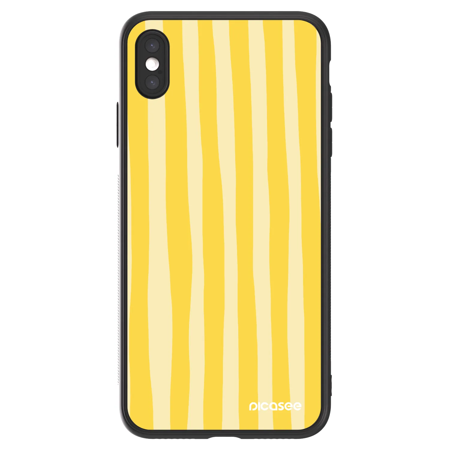 Picasee ULTIMATE CASE Apple iPhone XS Max - készülékre - Lines lemon