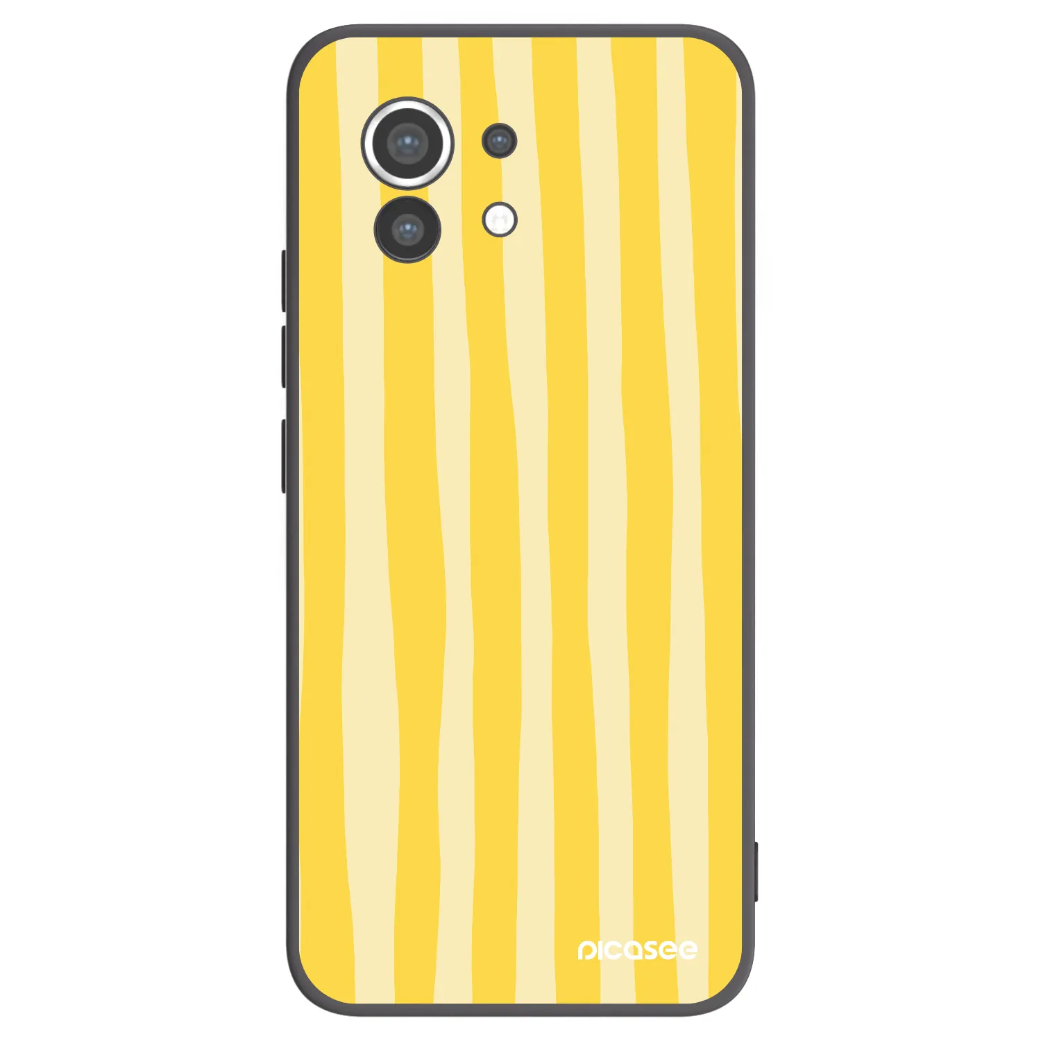 Picasee fekete szilikon tok az alábbi mobiltelefonokra Xiaomi Mi 11 - Lines lemon