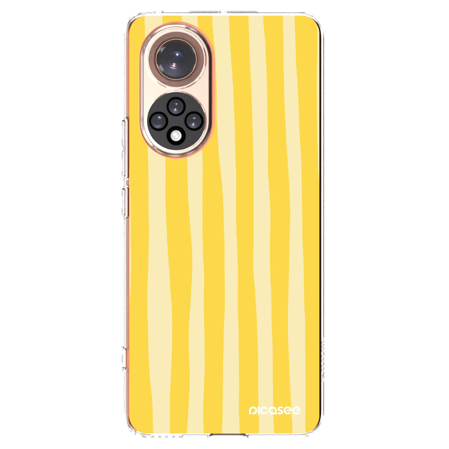 Picasee átlátszó szilikon tok az alábbi mobiltelefonokra Huawei Nova 9 - Lines lemon