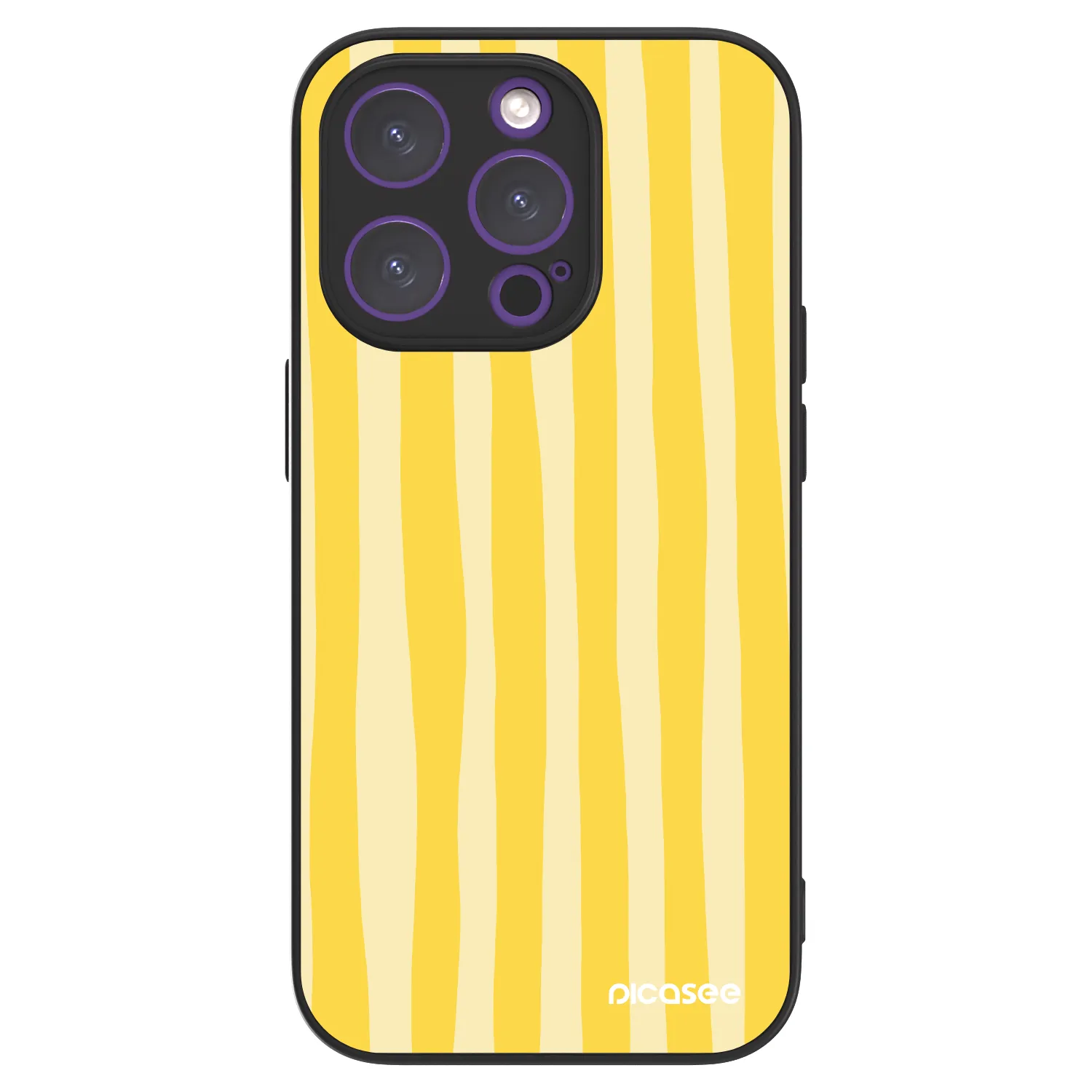 Picasee ULTIMATE CASE Apple iPhone 14 Pro - készülékre - Lines lemon