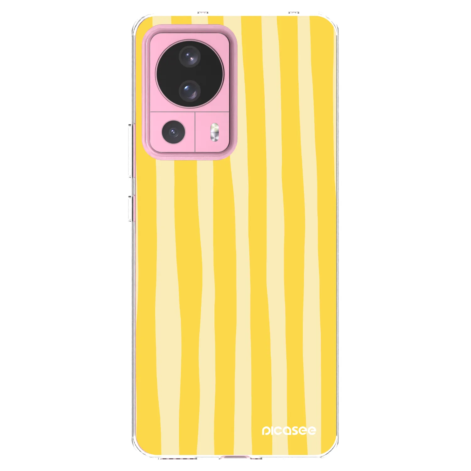Picasee átlátszó szilikon tok az alábbi mobiltelefonokra Xiaomi 13 Lite - Lines lemon