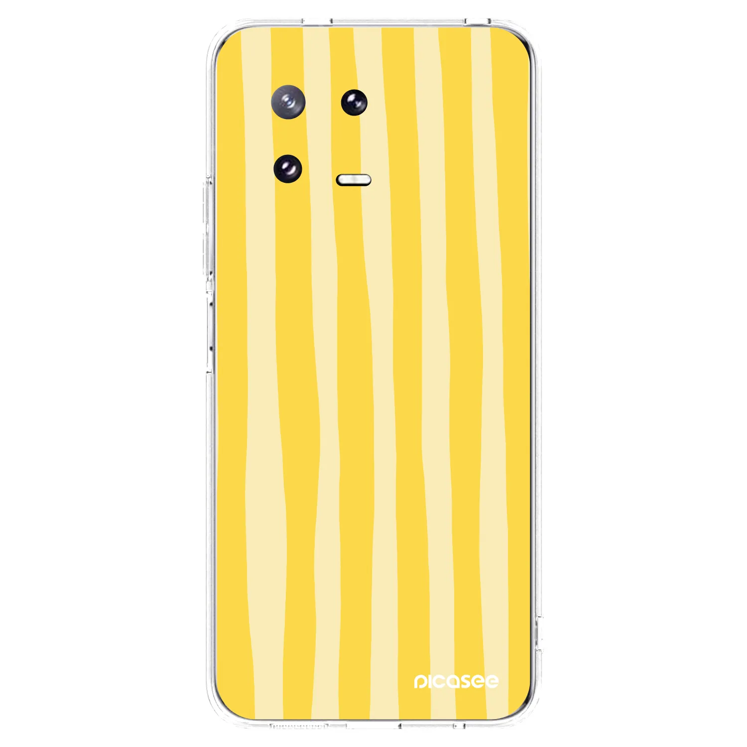 Picasee átlátszó szilikon tok az alábbi mobiltelefonokra Xiaomi 13 Pro - Lines lemon