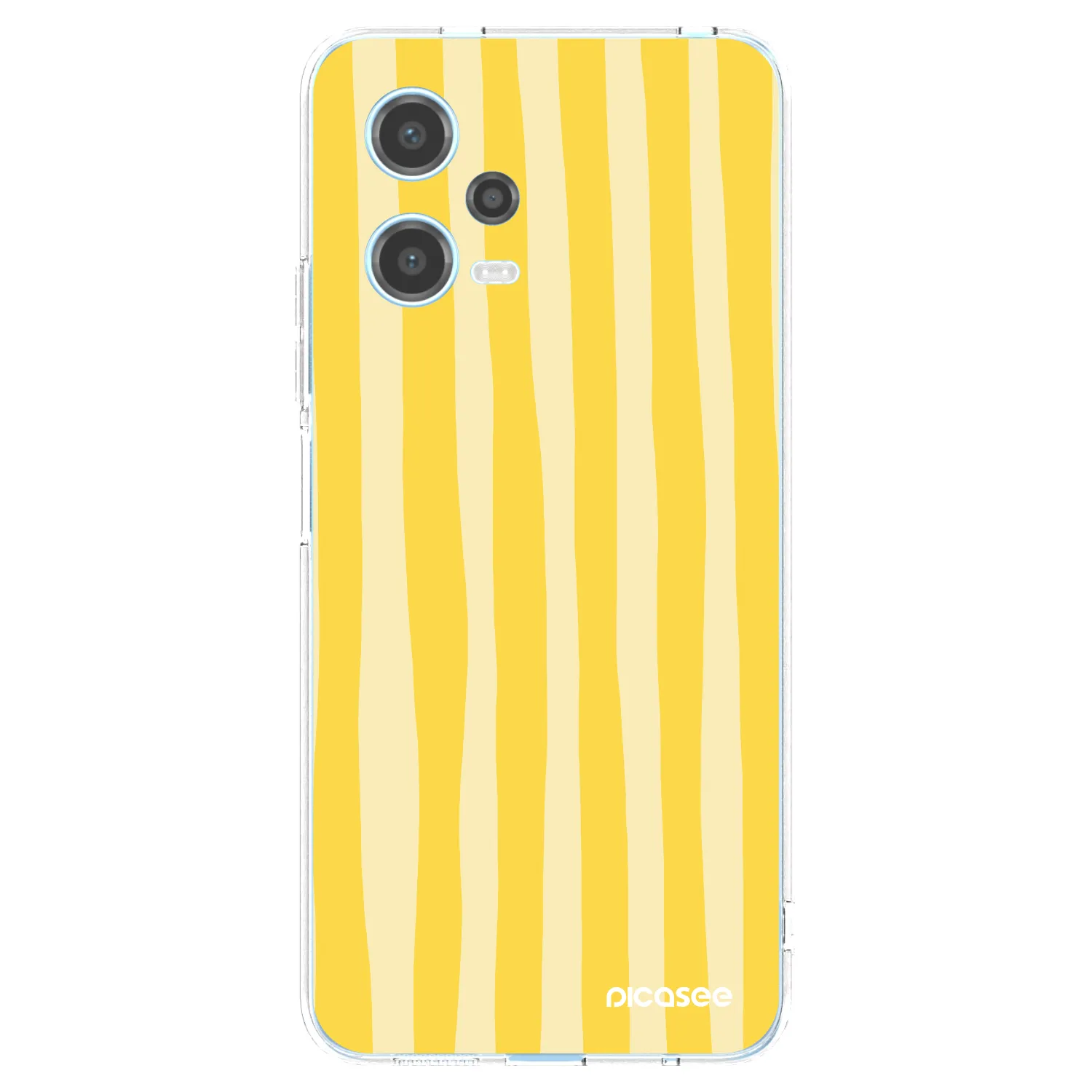 Picasee átlátszó szilikon tok az alábbi mobiltelefonokra Xiaomi Redmi Note 12 5G - Lines lemon