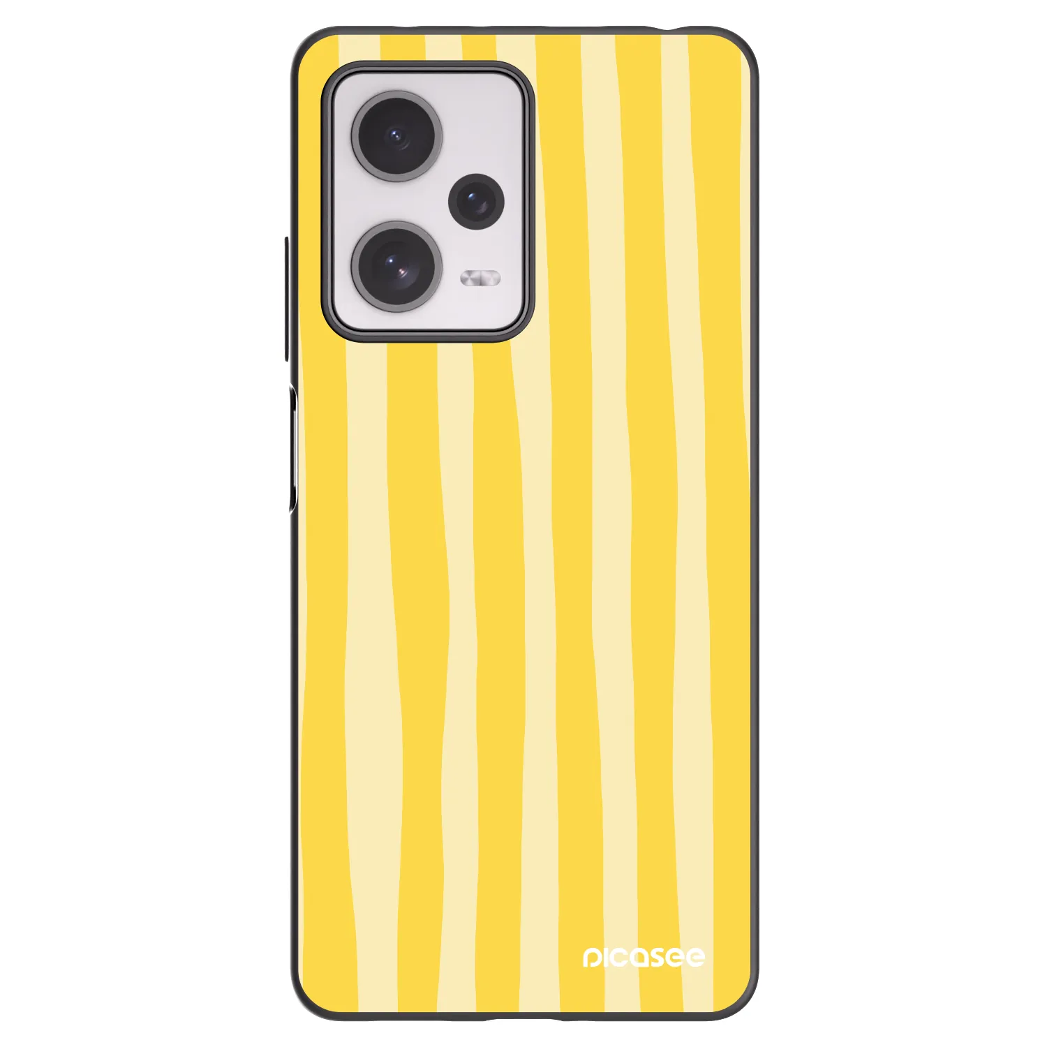 Picasee fekete szilikon tok az alábbi mobiltelefonokra Xiaomi Redmi Note 12 Pro+ 5G - Lines lemon