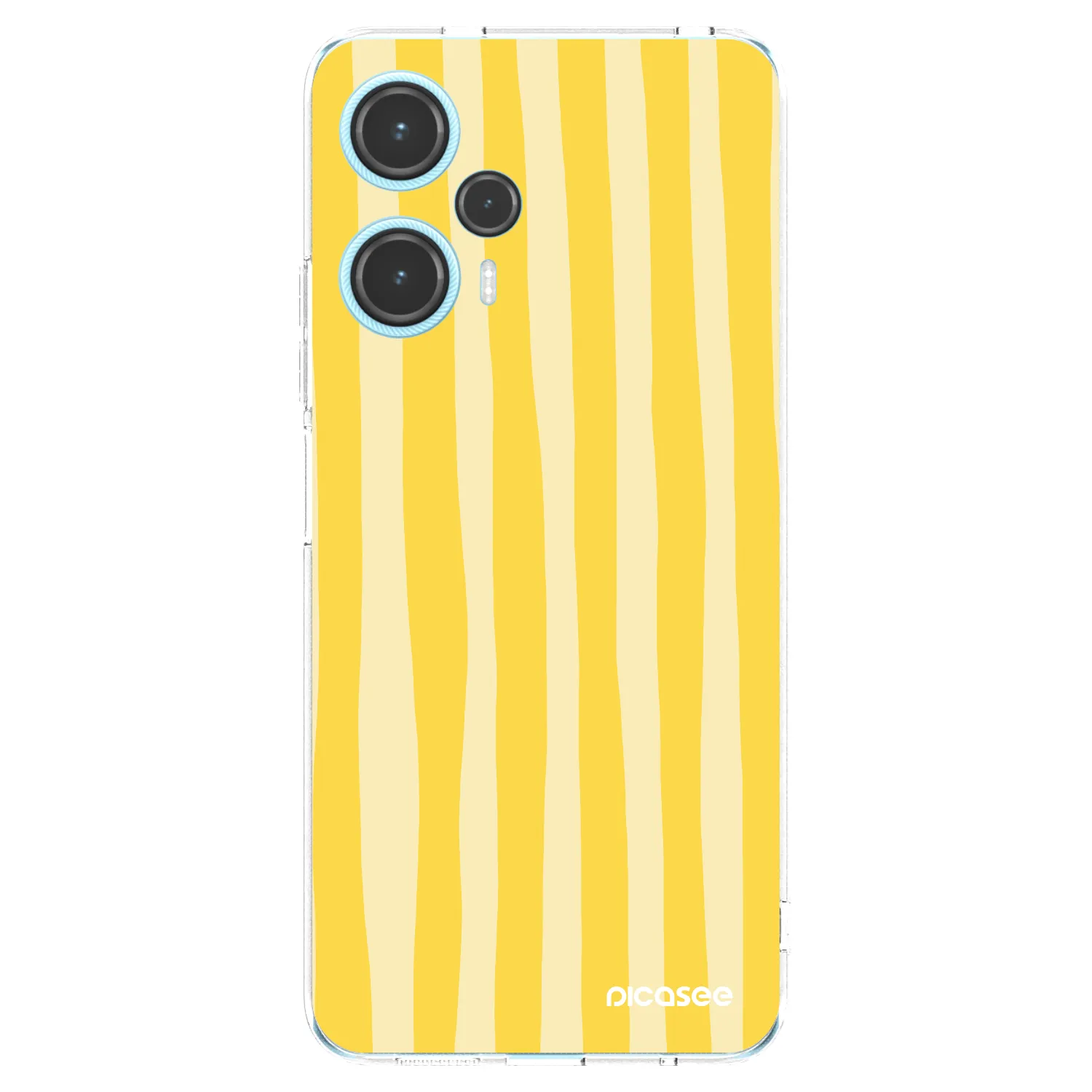 Picasee átlátszó szilikon tok az alábbi mobiltelefonokra Xiaomi Poco F5 - Lines lemon