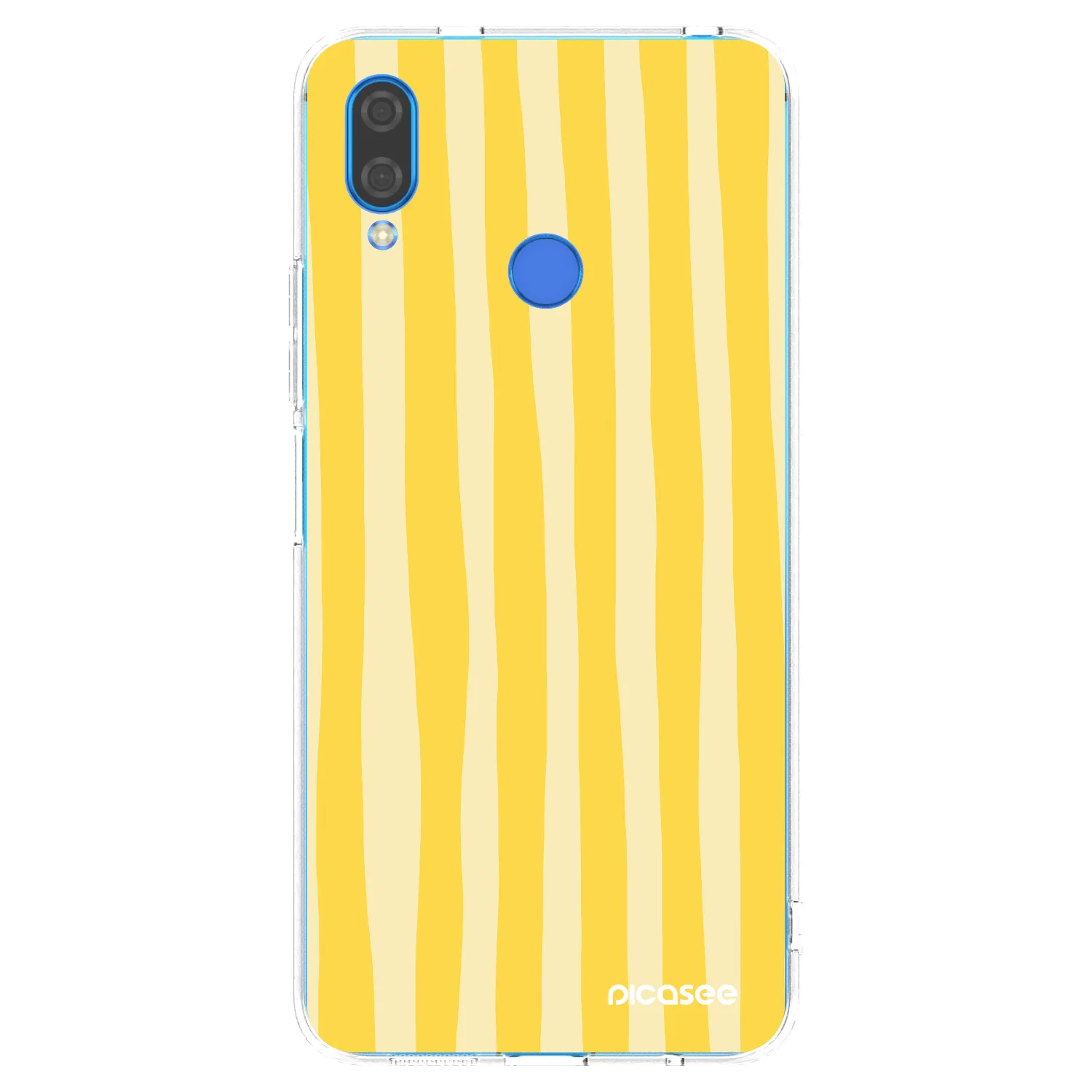 Picasee átlátszó szilikon tok az alábbi mobiltelefonokra Huawei Nova 3i - Lines lemon