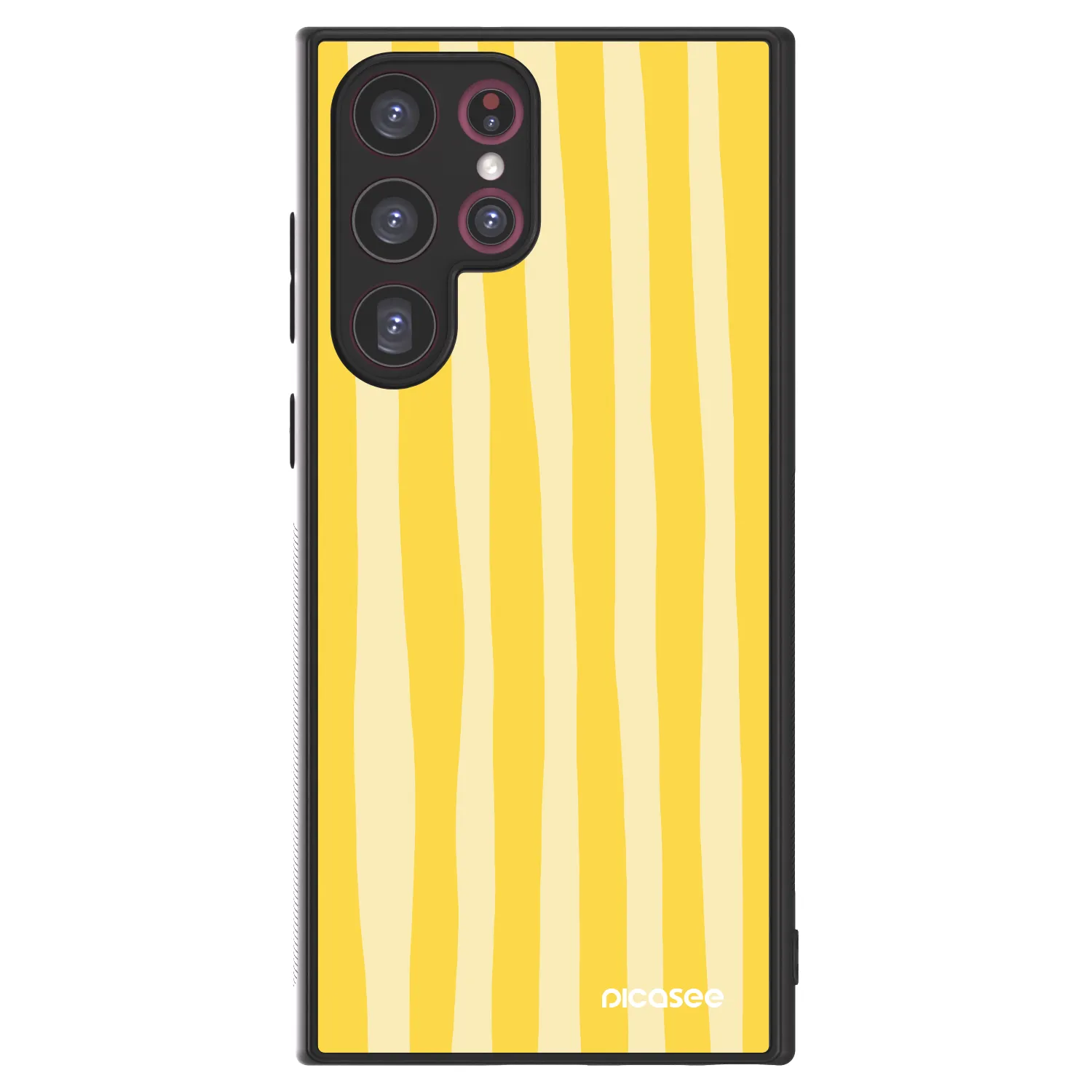 Picasee ULTIMATE CASE PowerShare Samsung Galaxy S22 Ultra 5G - készülékre - Lines lemon
