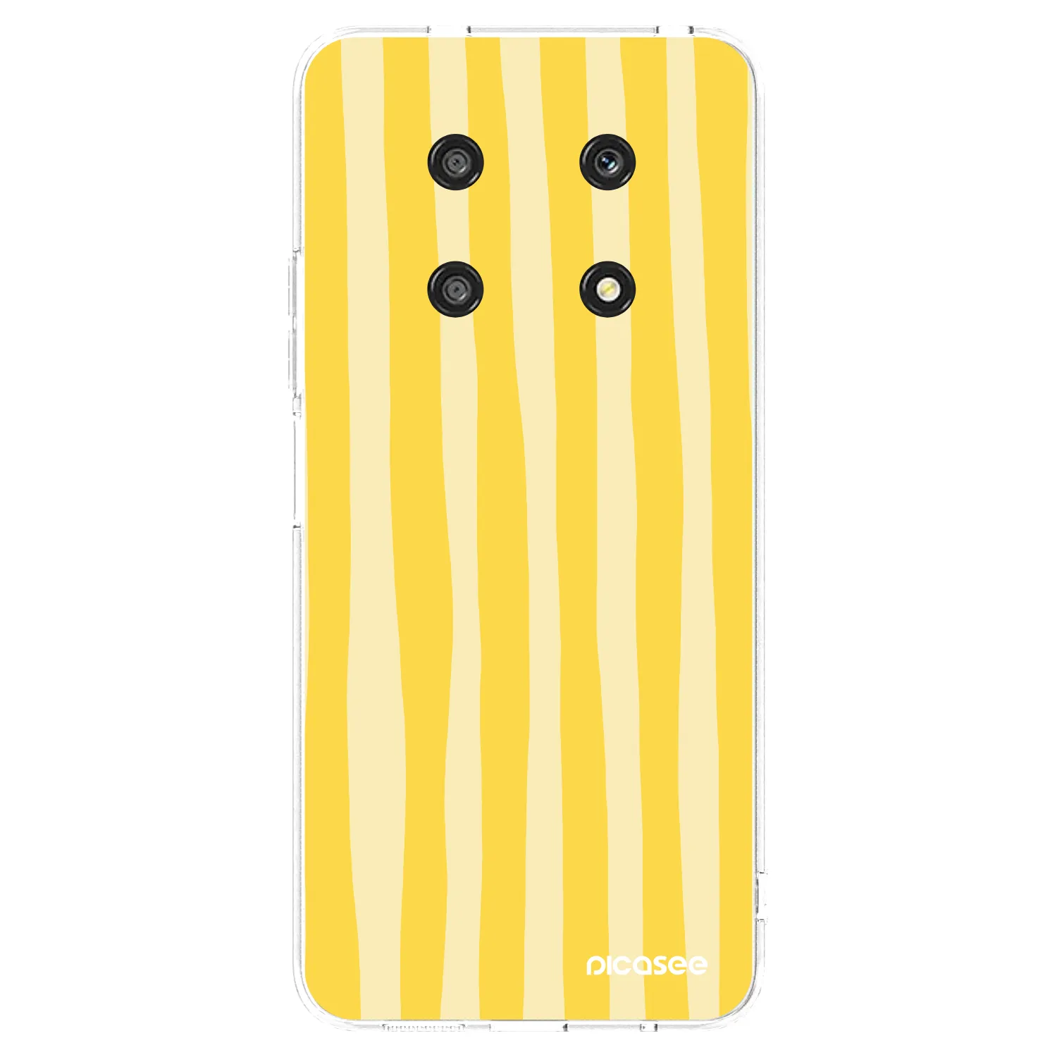 Picasee átlátszó szilikon tok az alábbi mobiltelefonokra Honor Magic4 Lite 5G - Lines lemon