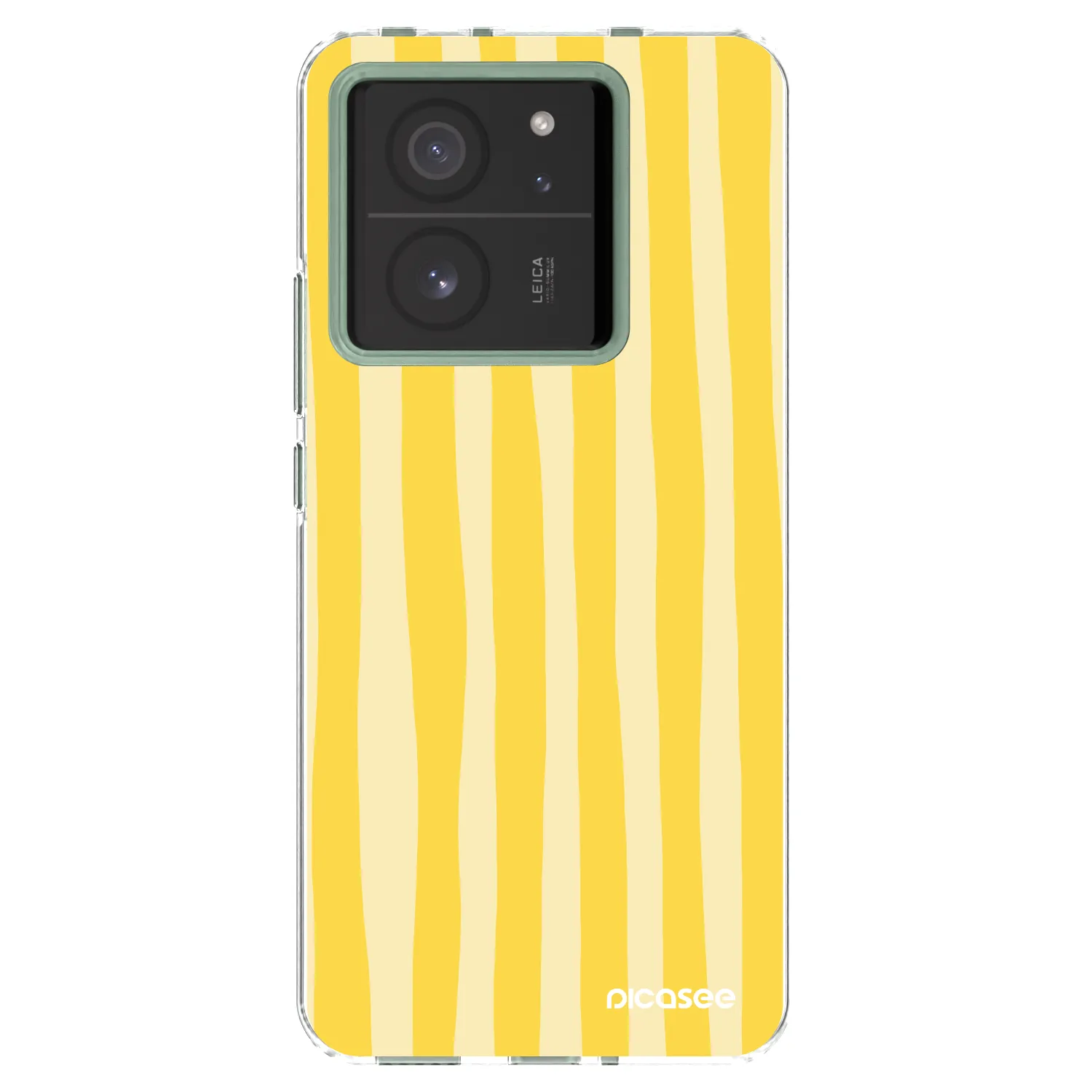 Picasee átlátszó szilikon tok az alábbi mobiltelefonokra Xiaomi 13T Pro - Lines lemon