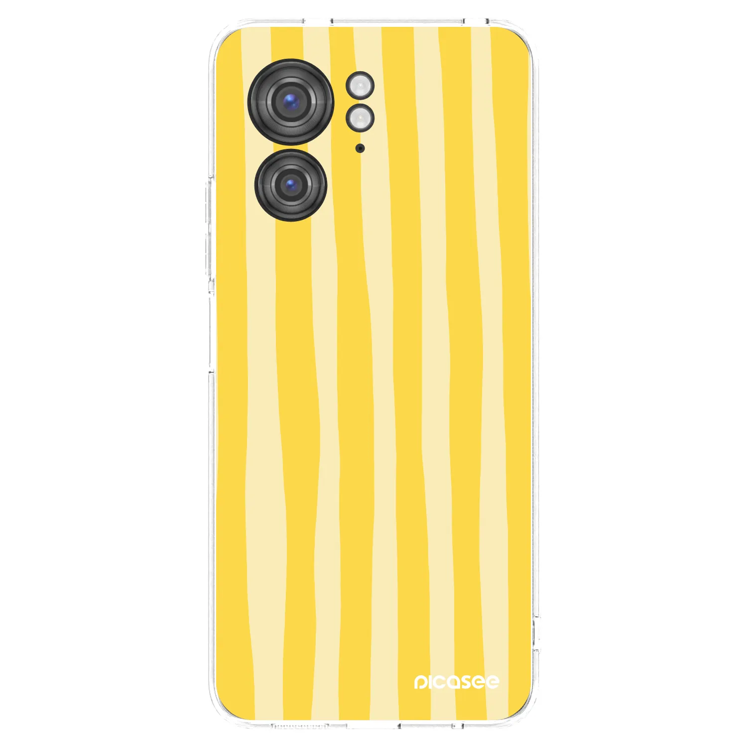 Picasee átlátszó szilikon tok az alábbi mobiltelefonokra Motorola Edge 40 - Lines lemon