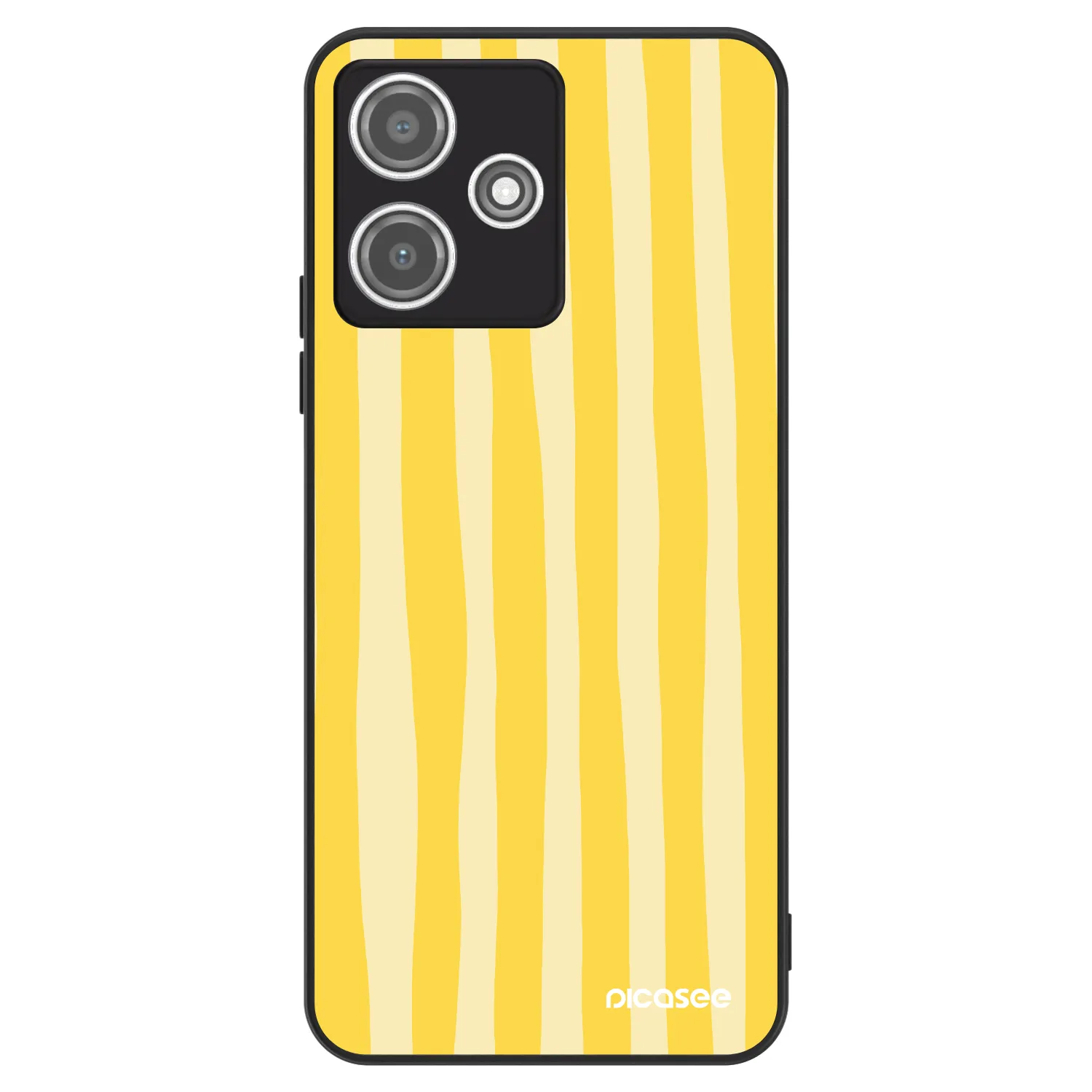 Picasee ULTIMATE CASE Xiaomi Redmi 12 5G - készülékre - Lines lemon