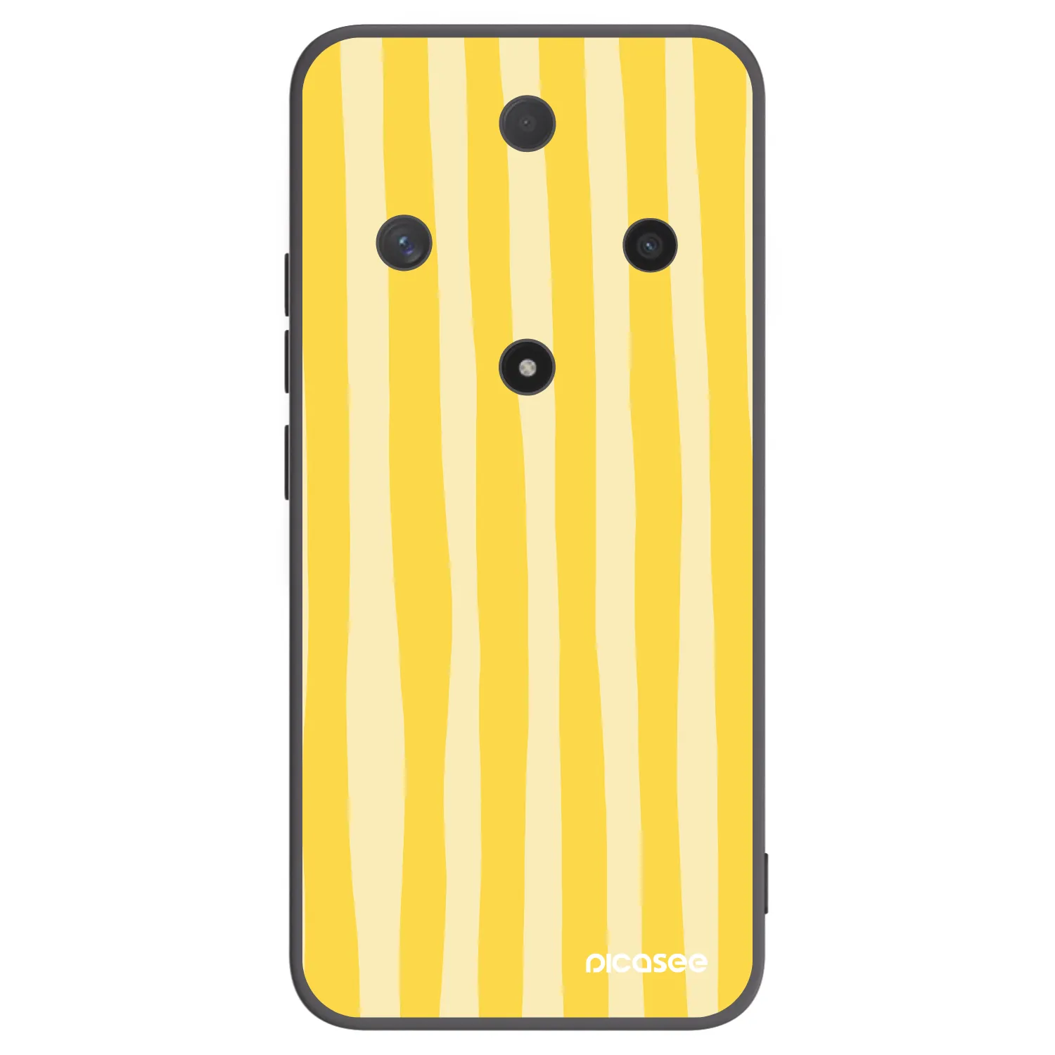 Picasee fekete szilikon tok az alábbi mobiltelefonokra Honor Magic6 Lite 5G - Lines lemon