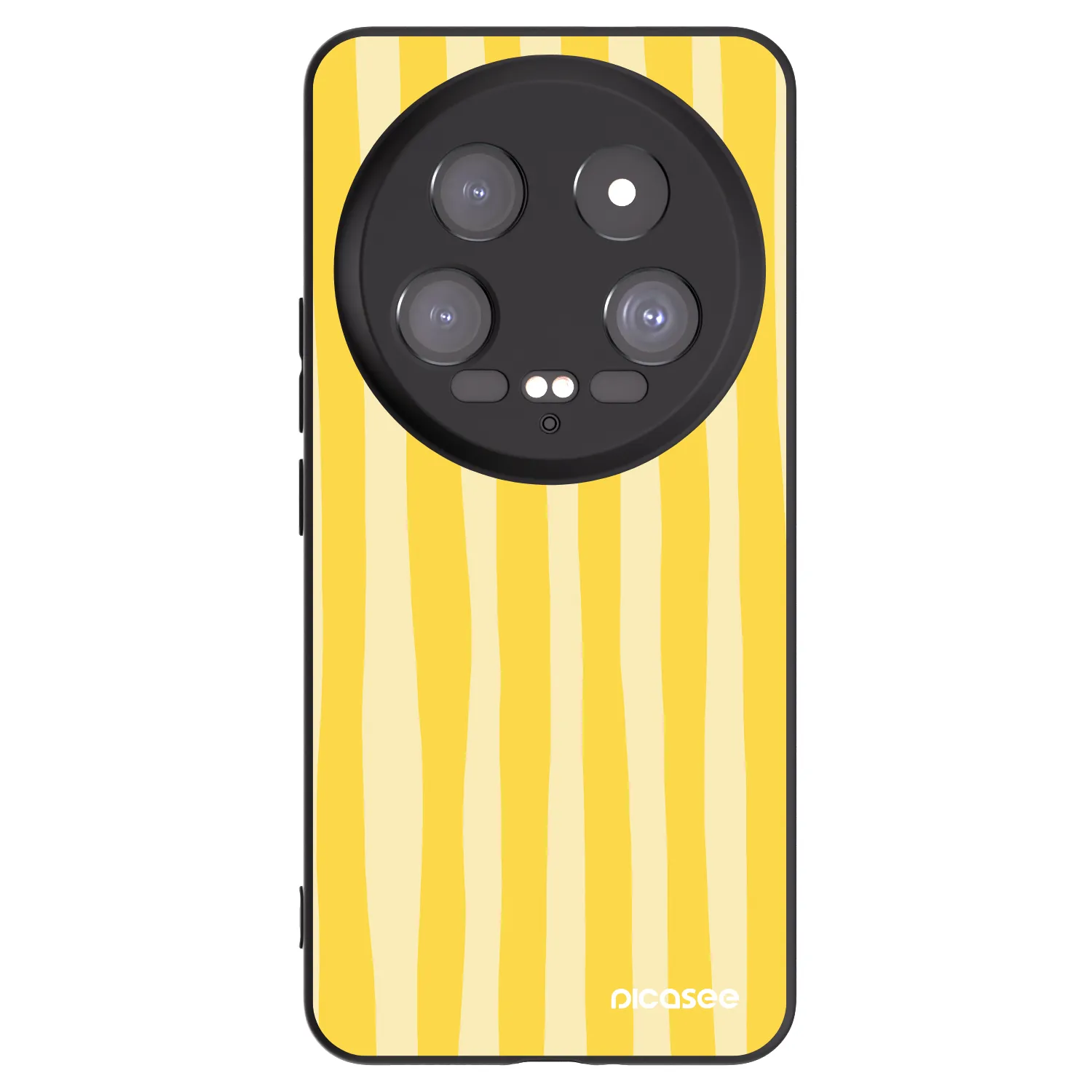 Picasee fekete szilikon tok az alábbi mobiltelefonokra Xiaomi 14 Ultra - Lines lemon