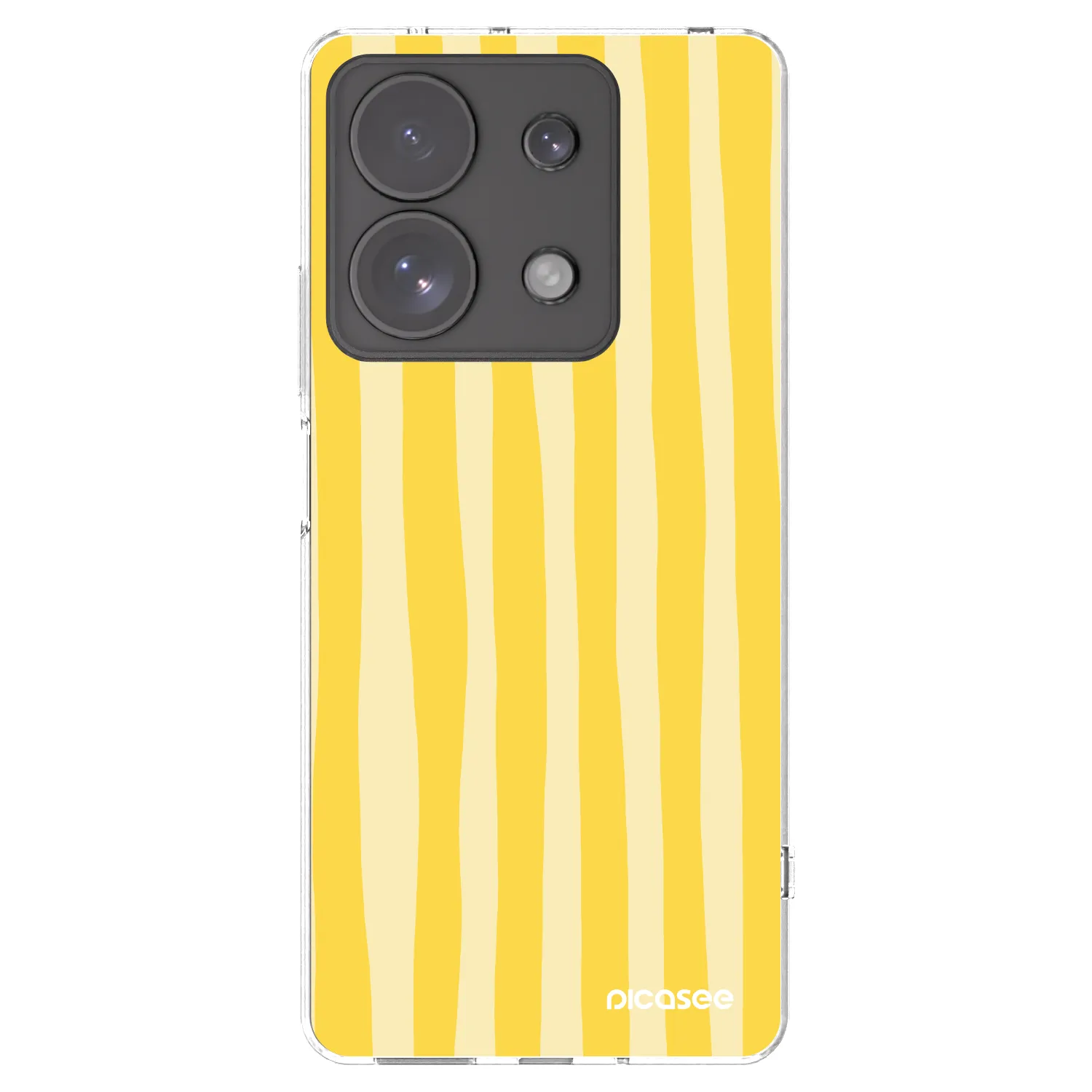 Picasee átlátszó szilikon tok az alábbi mobiltelefonokra Xiaomi Redmi Note 13 Pro 4G - Lines lemon