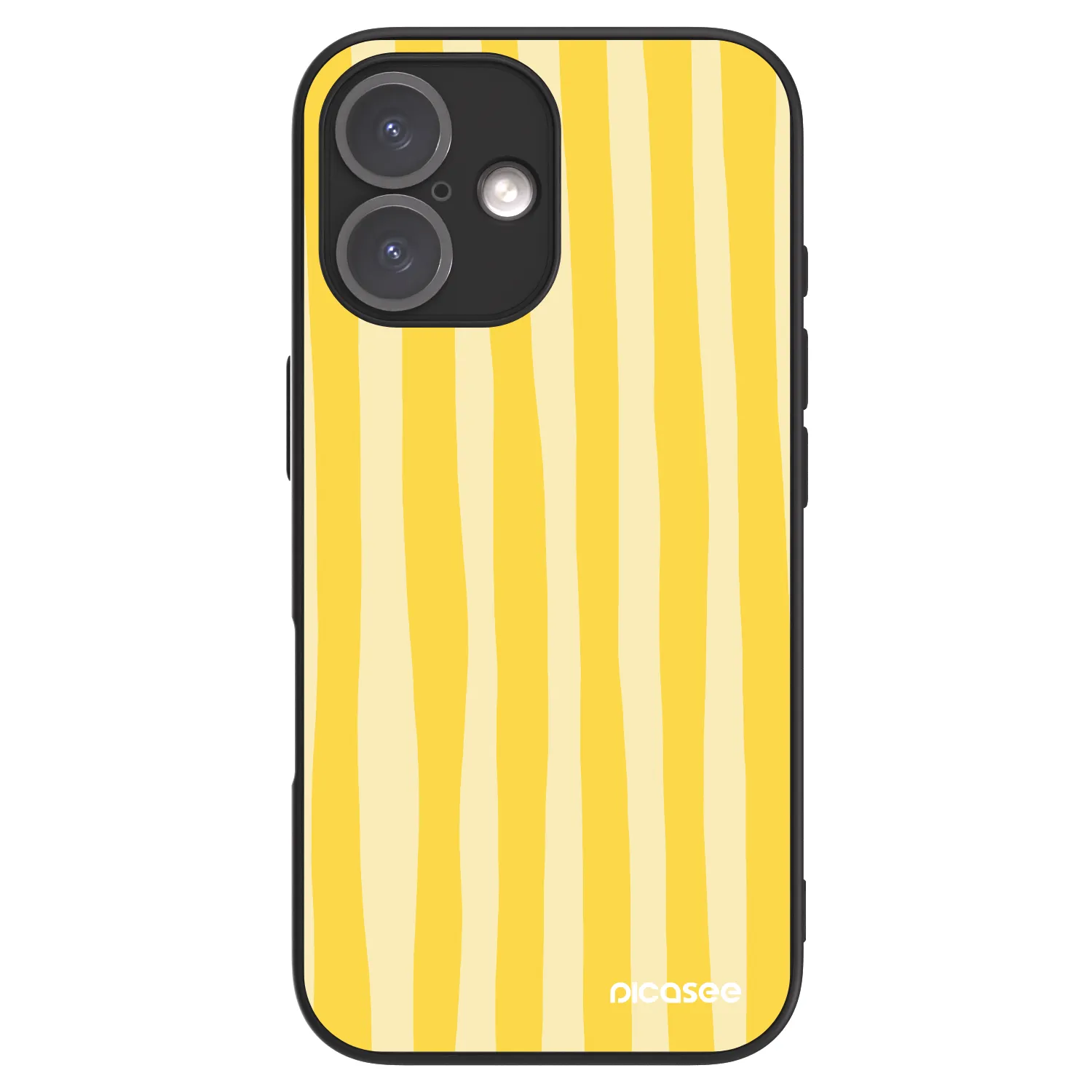 Picasee ULTIMATE CASE MagSafe Apple iPhone 16 - készülékre - Lines lemon