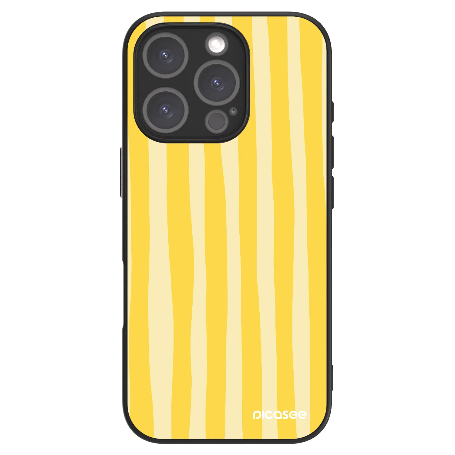 Picasee ULTIMATE CASE MagSafe Apple iPhone 16 Pro - készülékre - Lines lemon