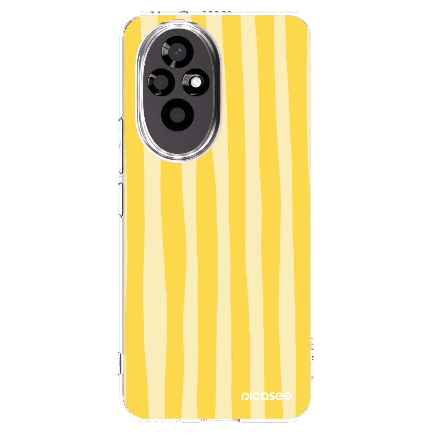 Picasee átlátszó szilikon tok az alábbi mobiltelefonokra Honor 200 5G - Lines lemon