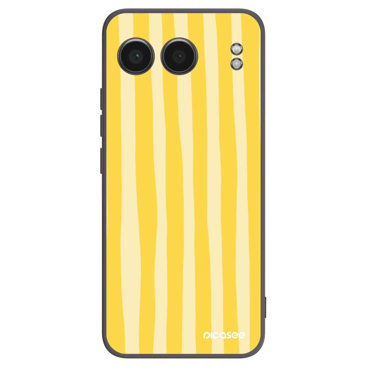 Picasee fekete szilikon tok az alábbi mobiltelefonokra OnePlus Nord 4 - Lines lemon