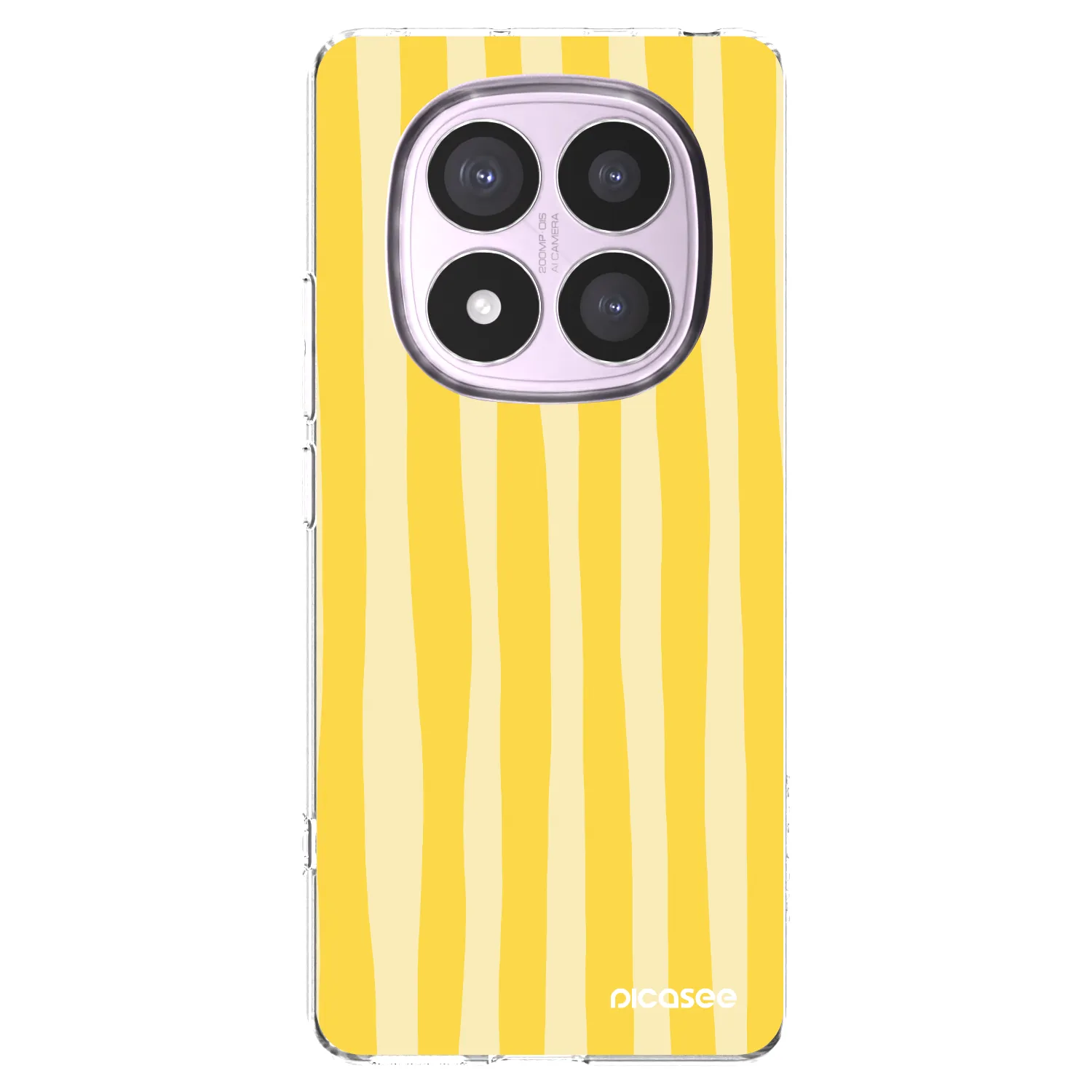 Picasee átlátszó szilikon tok az alábbi mobiltelefonokra Xiaomi Redmi Note 14 Pro 5G - Lines lemon