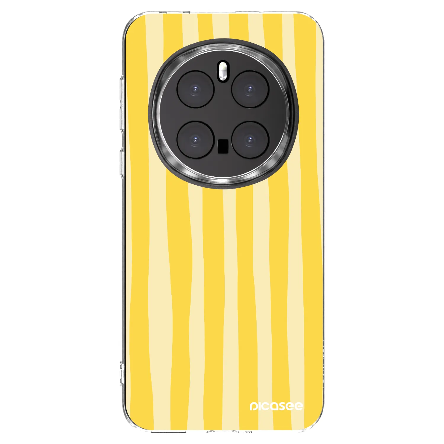 Picasee átlátszó szilikon tok az alábbi mobiltelefonokra Honor Magic7 Pro 5G - Lines lemon