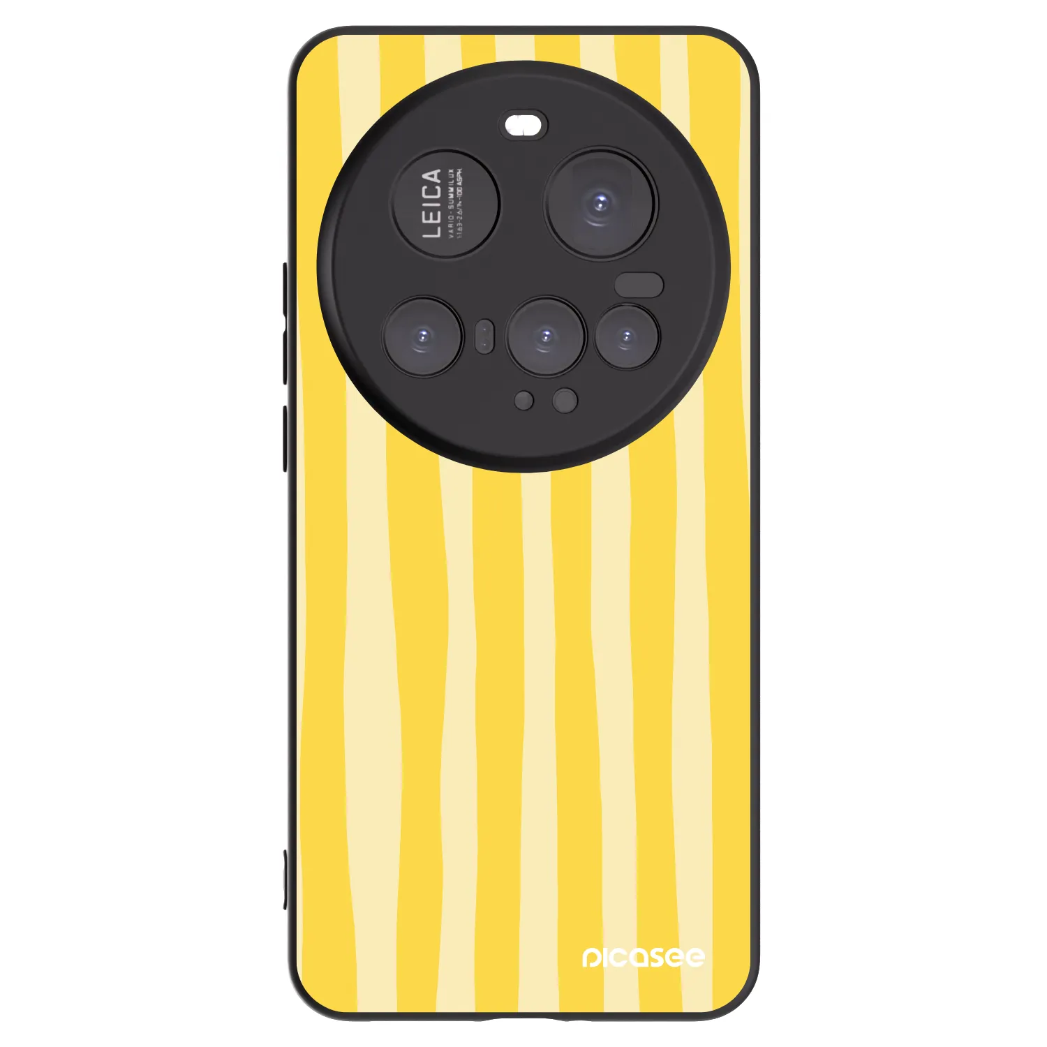 Picasee fekete szilikon tok az alábbi mobiltelefonokra Xiaomi 15 Ultra - Lines lemon
