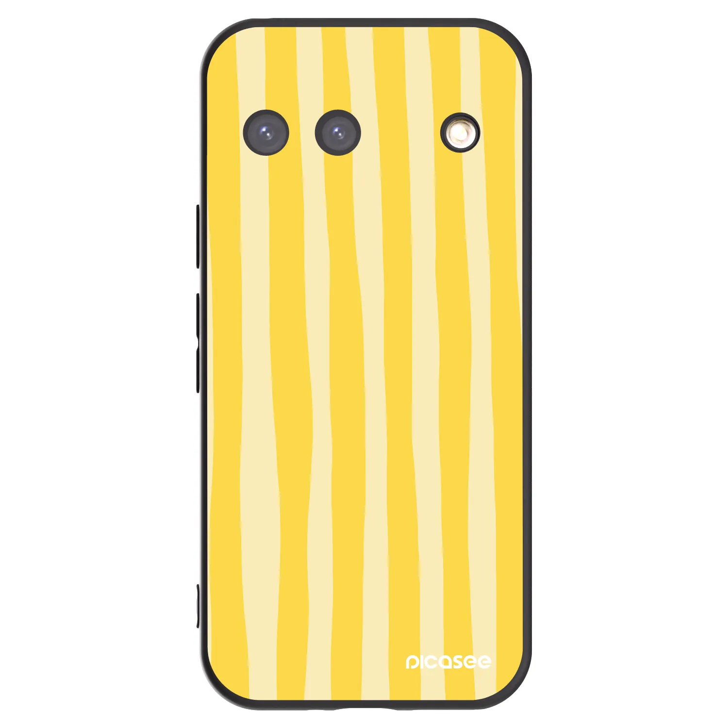 Picasee fekete szilikon tok az alábbi mobiltelefonokra Google Pixel 9 - Lines lemon