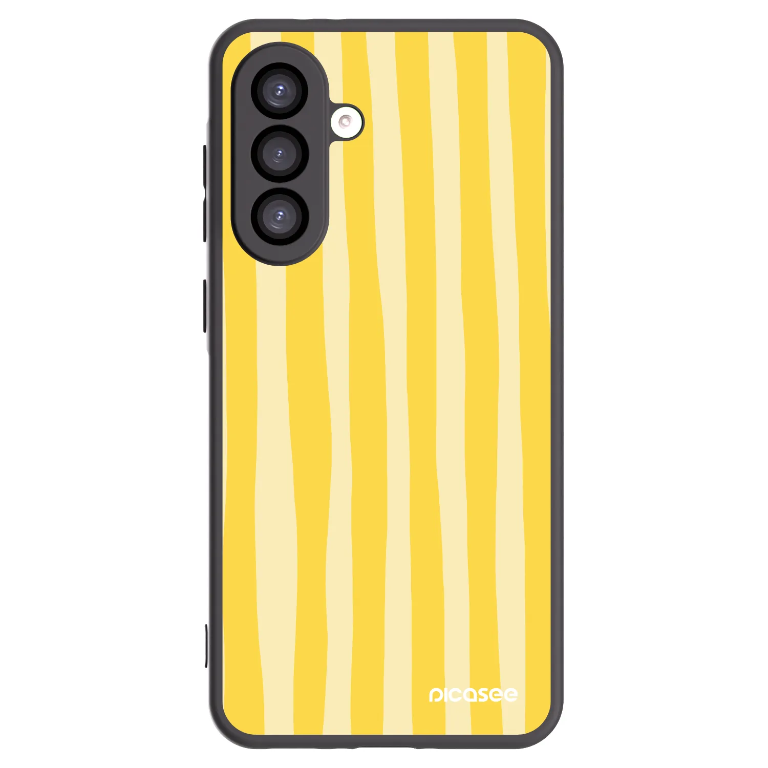 Picasee fekete szilikon tok az alábbi mobiltelefonokra Samsung Galaxy A26 5G A266B - Lines lemon