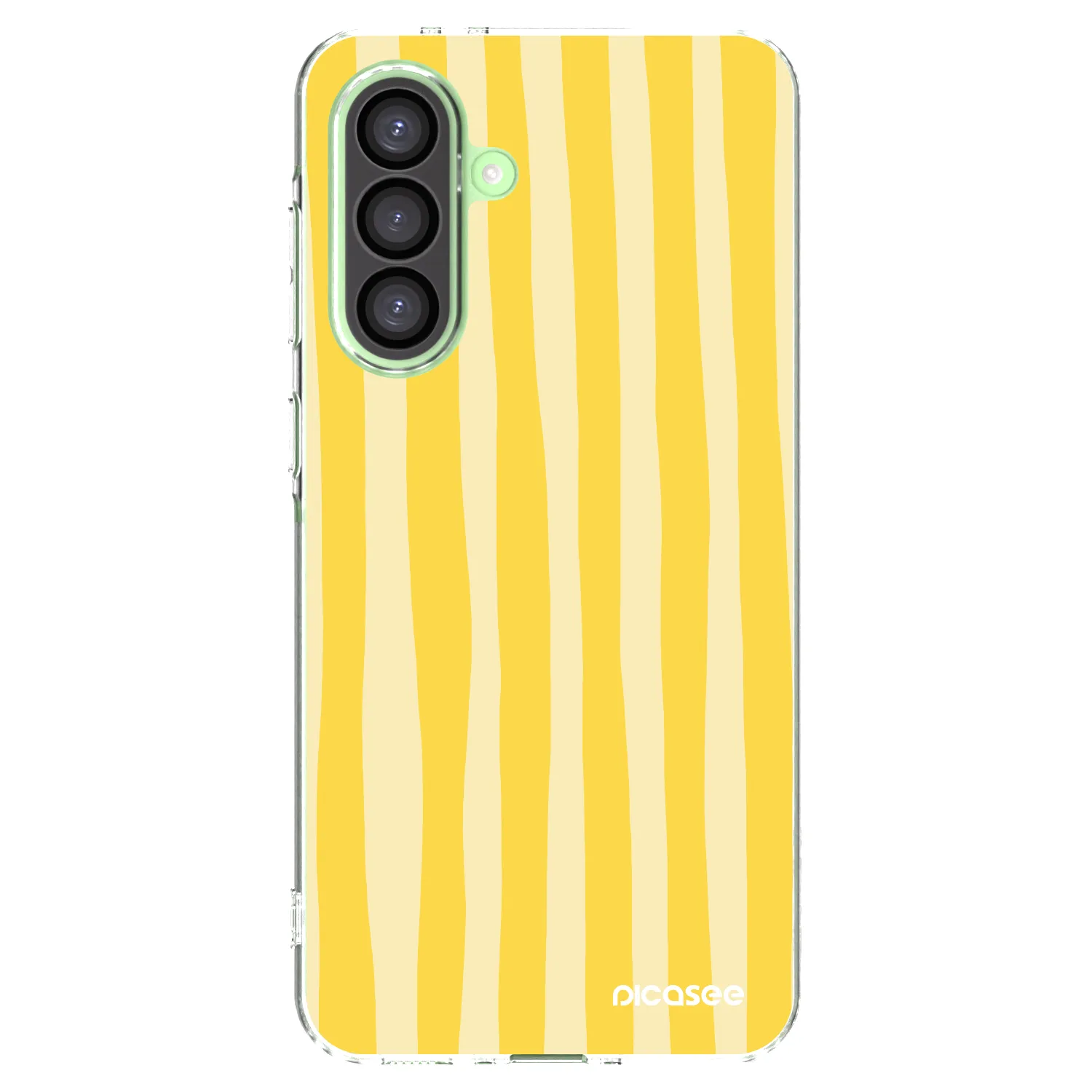 Picasee átlátszó szilikon tok az alábbi mobiltelefonokra Samsung Galaxy A26 5G A266B - Lines lemon