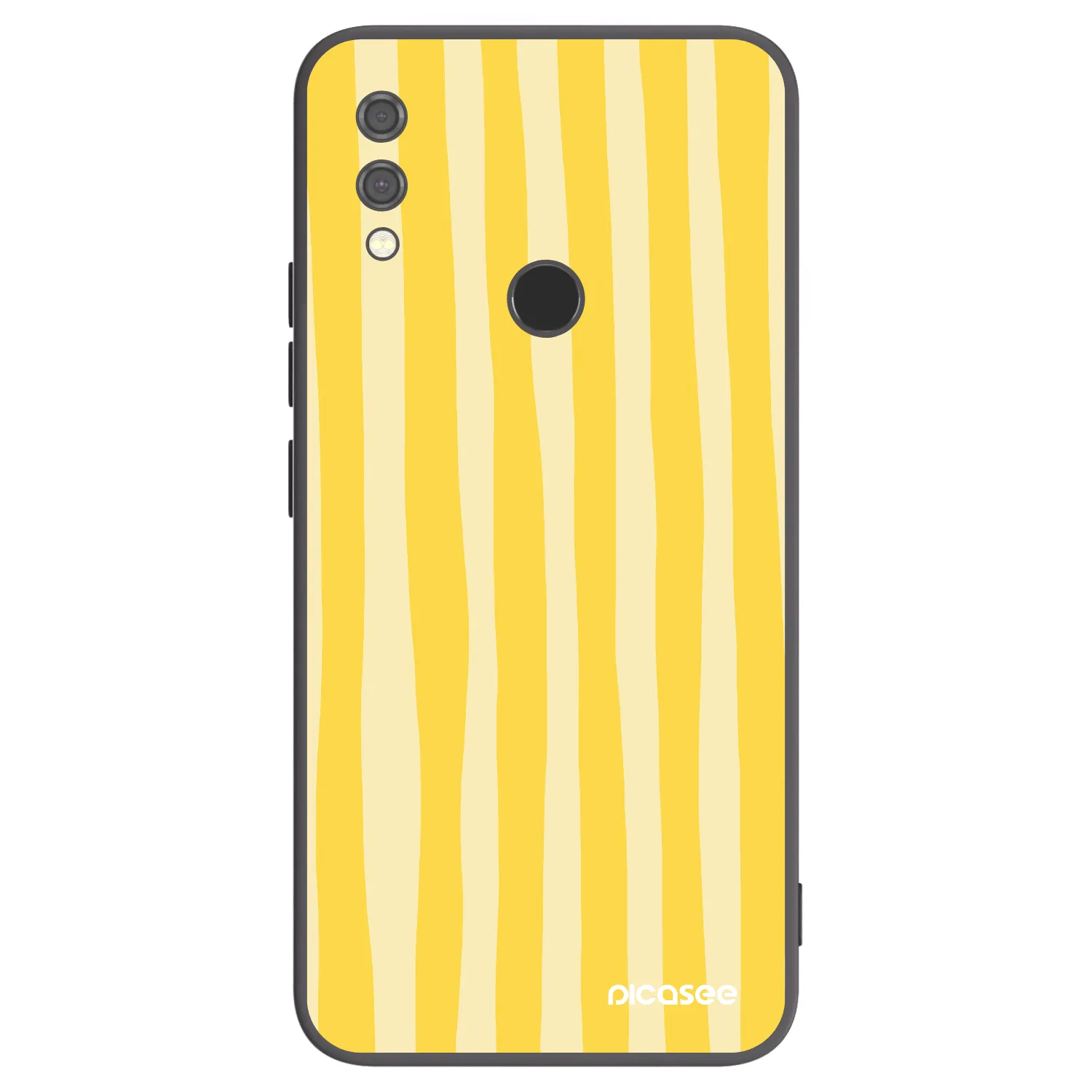 Picasee fekete szilikon tok az alábbi mobiltelefonokra Xiaomi Redmi Note 7 - Lines lemon