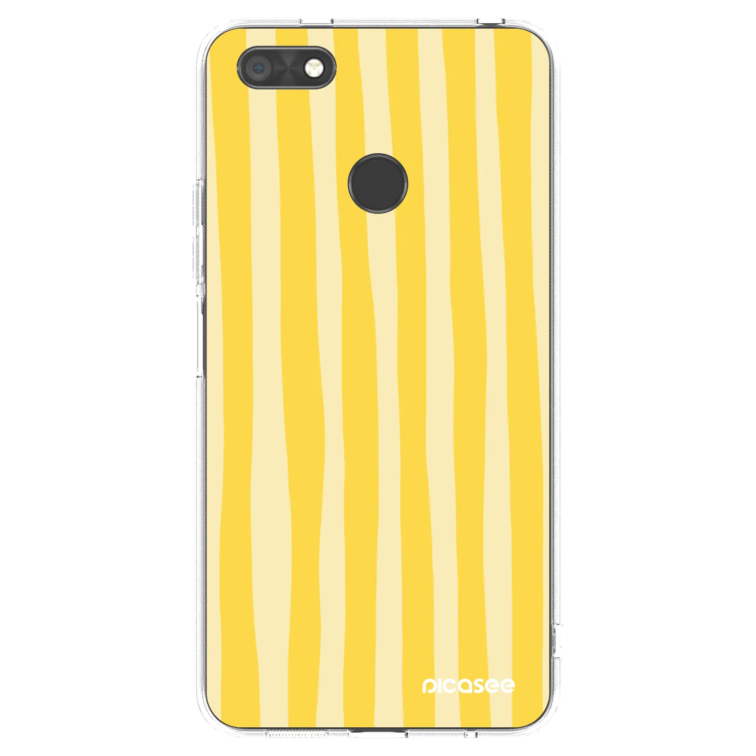 Picasee átlátszó szilikon tok az alábbi mobiltelefonokra Huawei P9 Lite Mini - Lines lemon