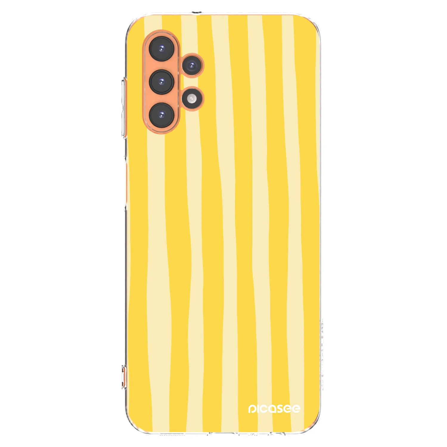 Picasee átlátszó szilikon tok az alábbi mobiltelefonokra Samsung Galaxy A13 5G - Lines lemon