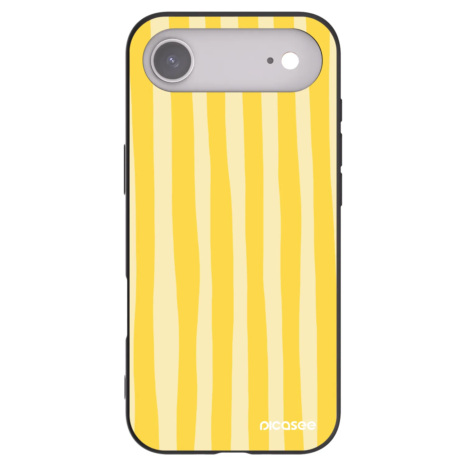 Picasee fekete szilikon tok az alábbi mobiltelefonokra Apple iPhone Air - Lines lemon