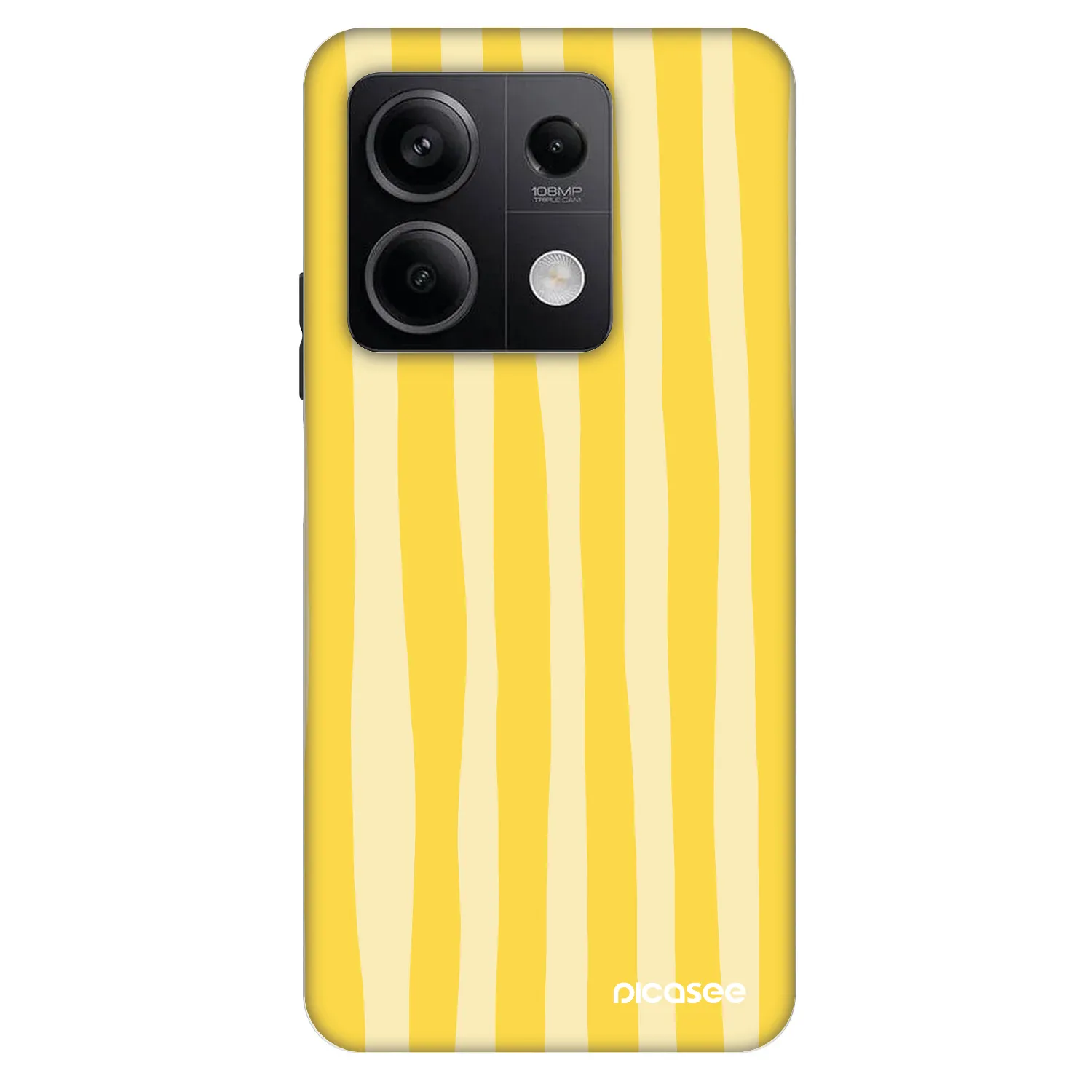 Picasee Fashion Case Xiaomi Redmi Note 13 5G - Lines lemon