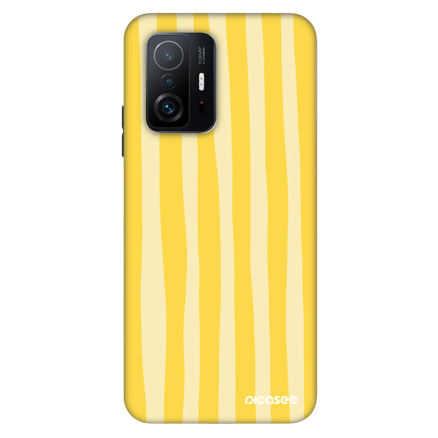 Picasee Fashion Case Xiaomi 11T Pro - Lines lemon