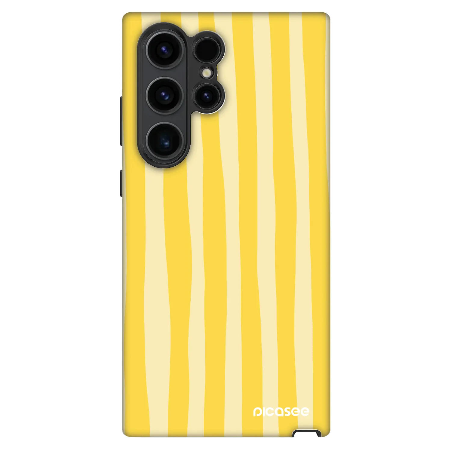 Picasee Fashion Case Samsung Galaxy S23 Ultra 5G - Lines lemon