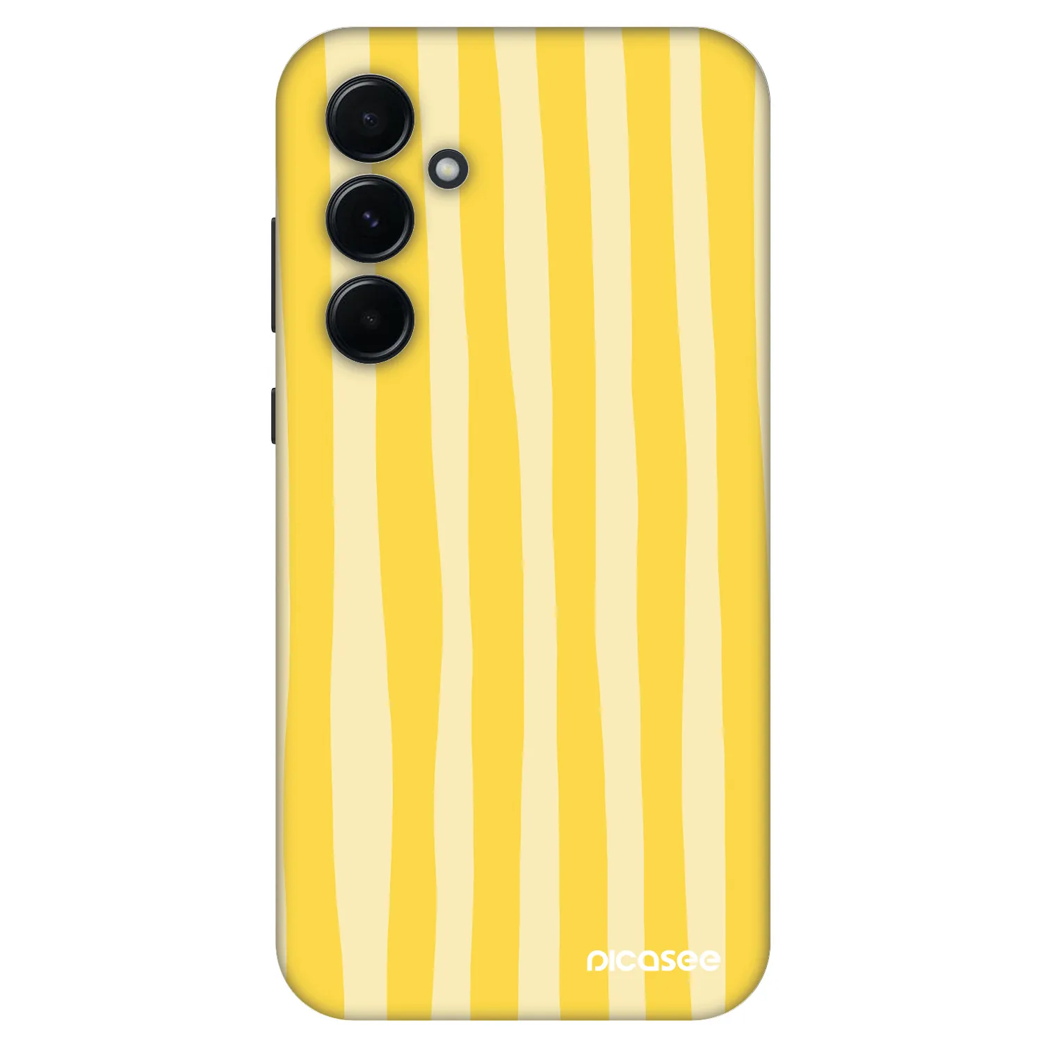Picasee Fashion Case Samsung Galaxy A55 5G A556B - Lines lemon