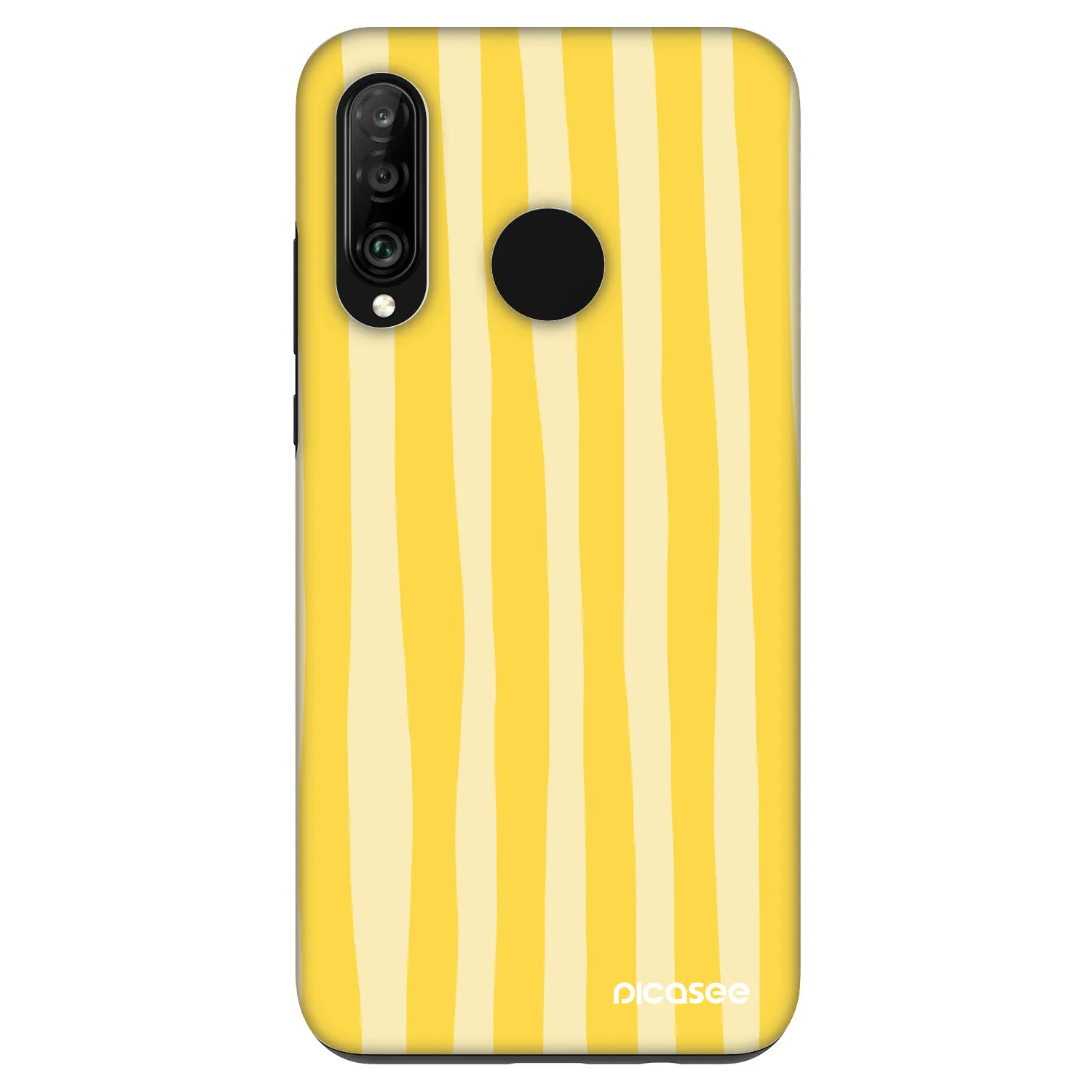 Picasee Fashion Case Huawei P30 Lite - Lines lemon
