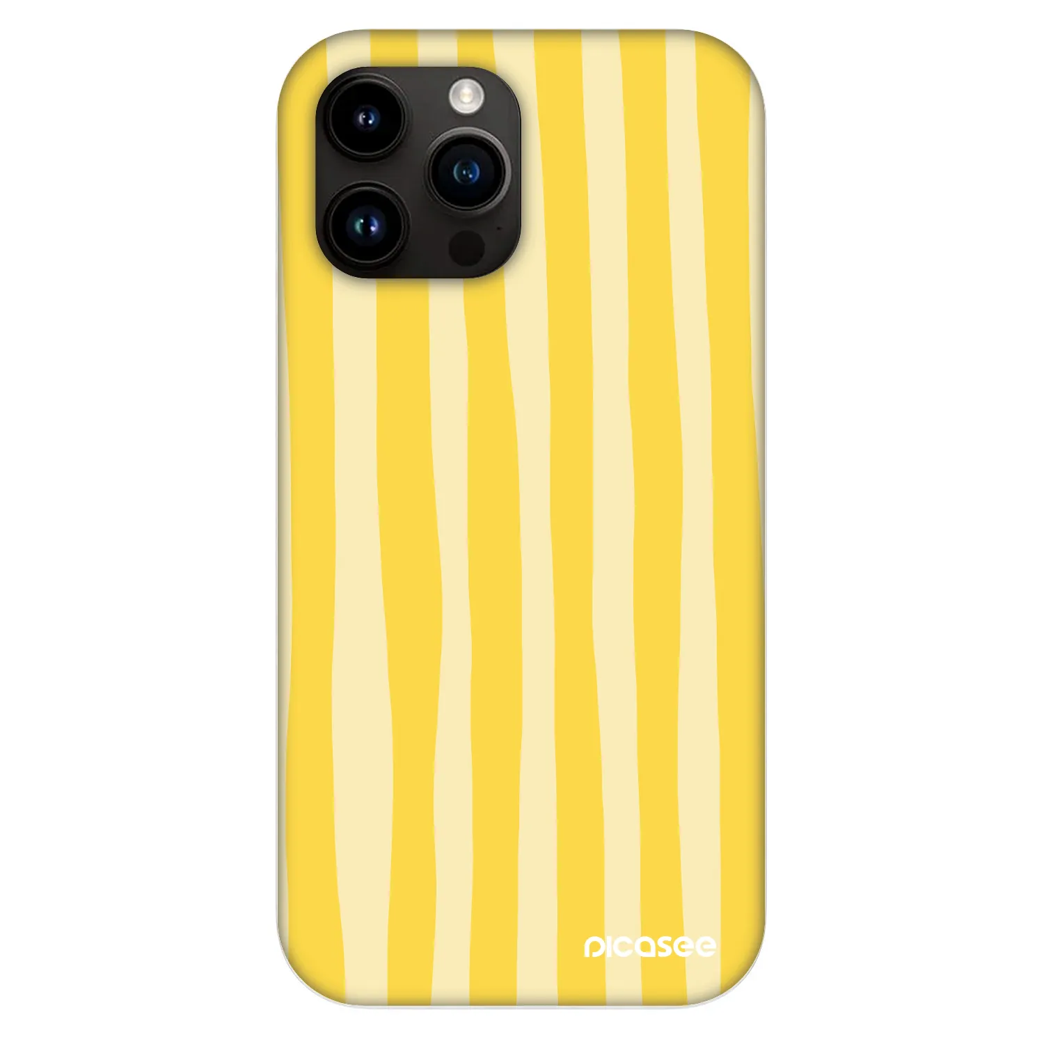 Picasee Fashion Case MagSafe Apple iPhone 13 Pro Max - Lines lemon