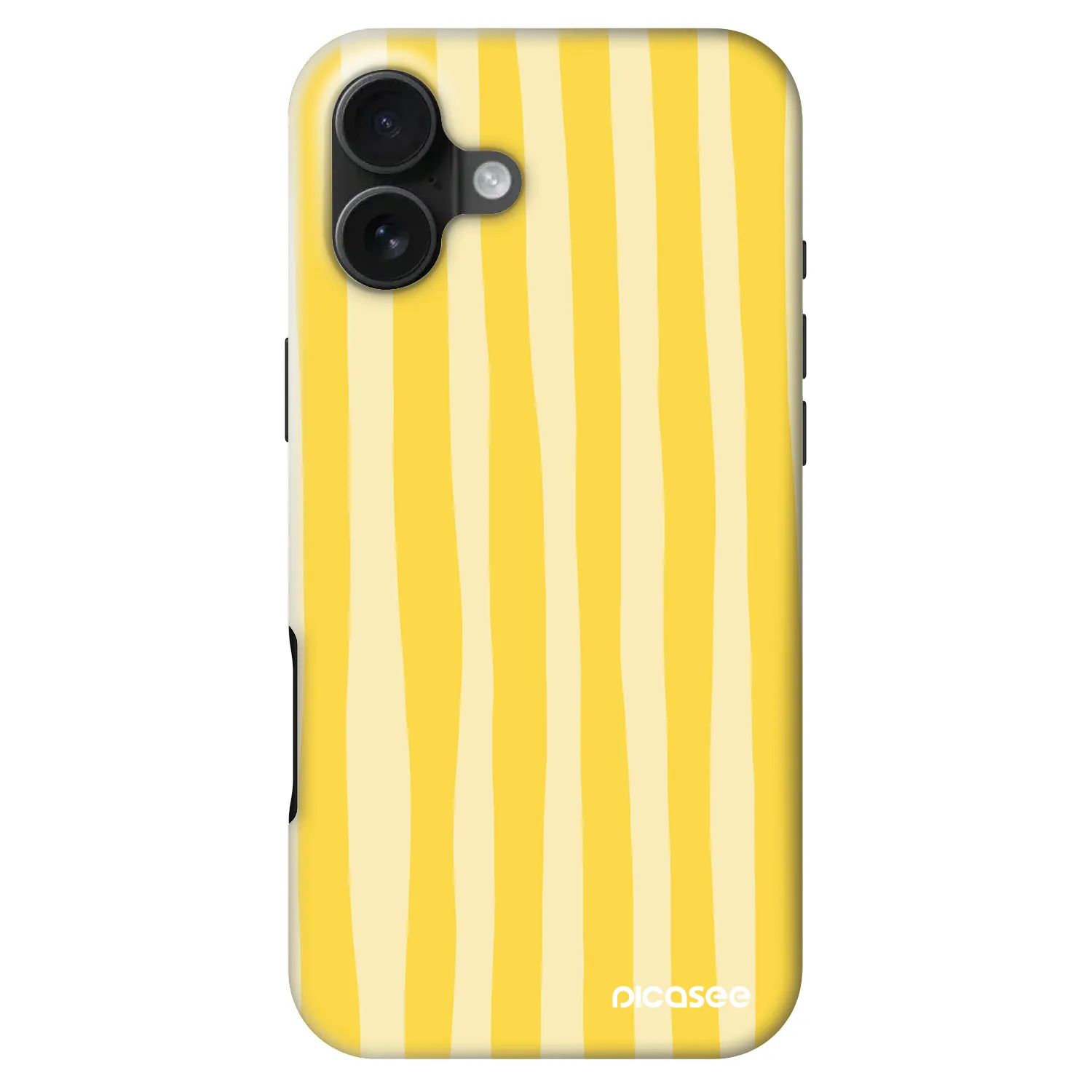Picasee Fashion Case MagSafe Apple iPhone 16 Plus - Lines lemon