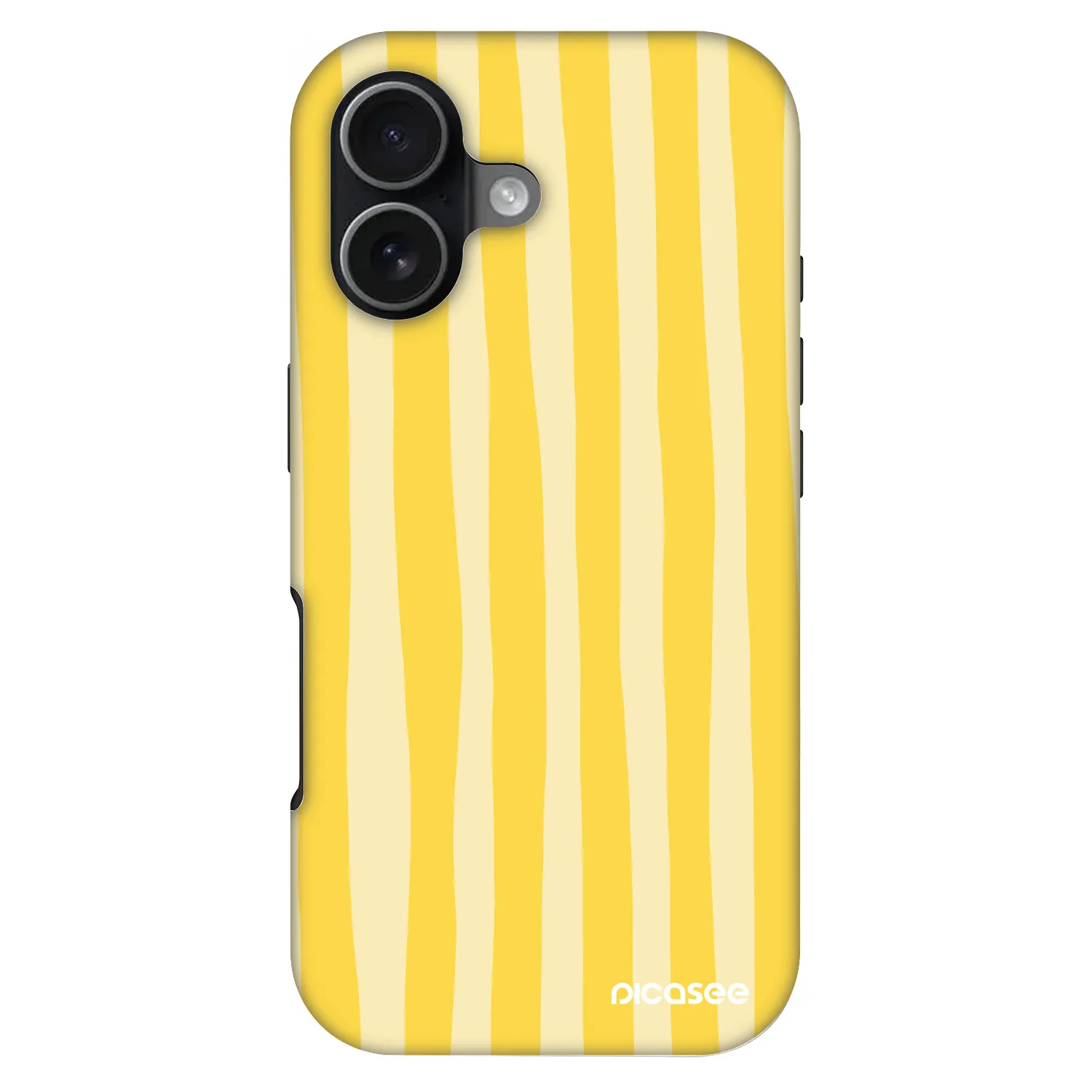 Picasee Fashion Case MagSafe Apple iPhone 17 - Lines lemon