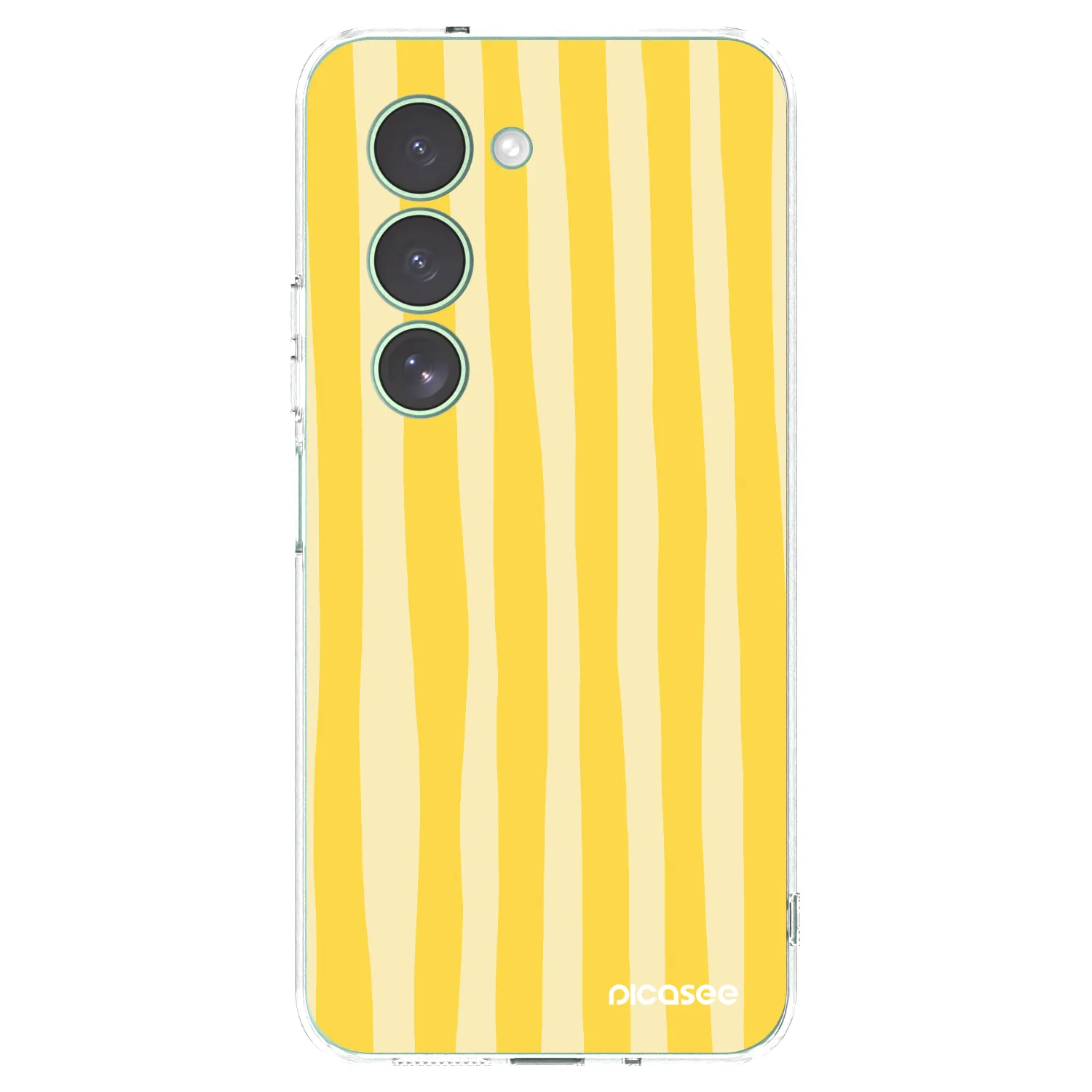 Picasee átlátszó szilikon tok az alábbi mobiltelefonokra Xiaomi Redmi 15 5G - Lines lemon