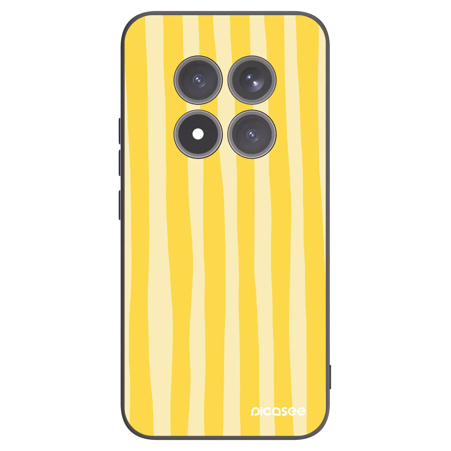Picasee fekete szilikon tok az alábbi mobiltelefonokra Xiaomi Redmi Note 15 Pro+ - Lines lemon