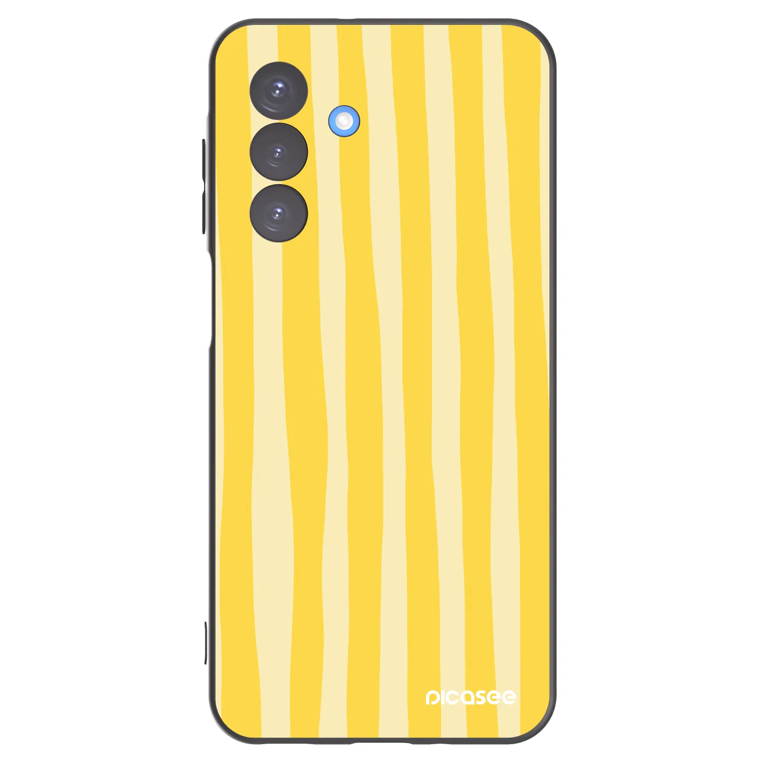 Picasee fekete szilikon tok az alábbi mobiltelefonokra Samsung Galaxy A17 5G - Lines lemon
