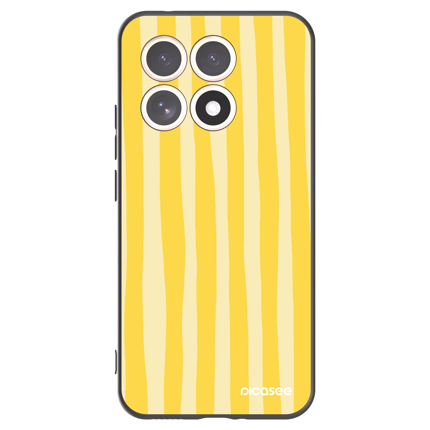 Picasee fekete szilikon tok az alábbi mobiltelefonokra Xiaomi 15T - Lines lemon