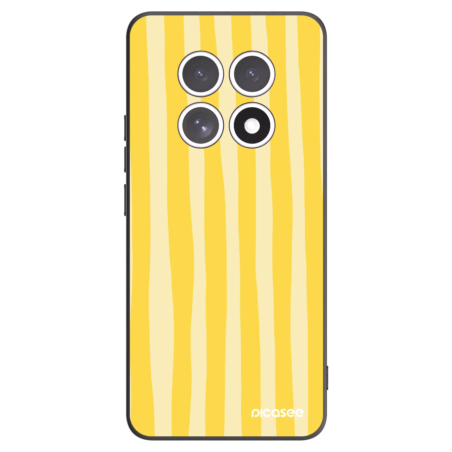 Picasee fekete szilikon tok az alábbi mobiltelefonokra Xiaomi Redmi Note 15 4G - Lines lemon