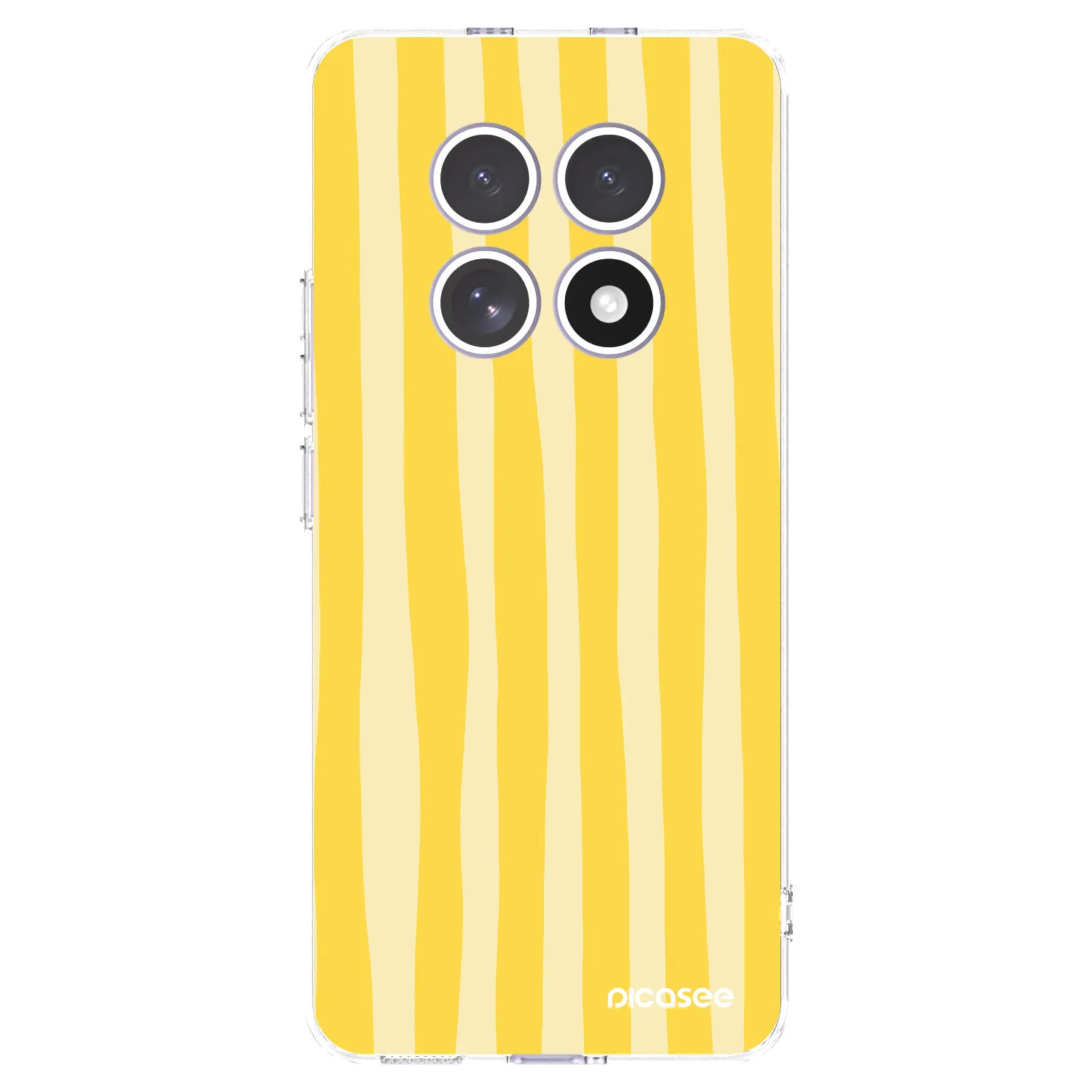 Picasee átlátszó szilikon tok az alábbi mobiltelefonokra Xiaomi Redmi Note 15 4G - Lines lemon
